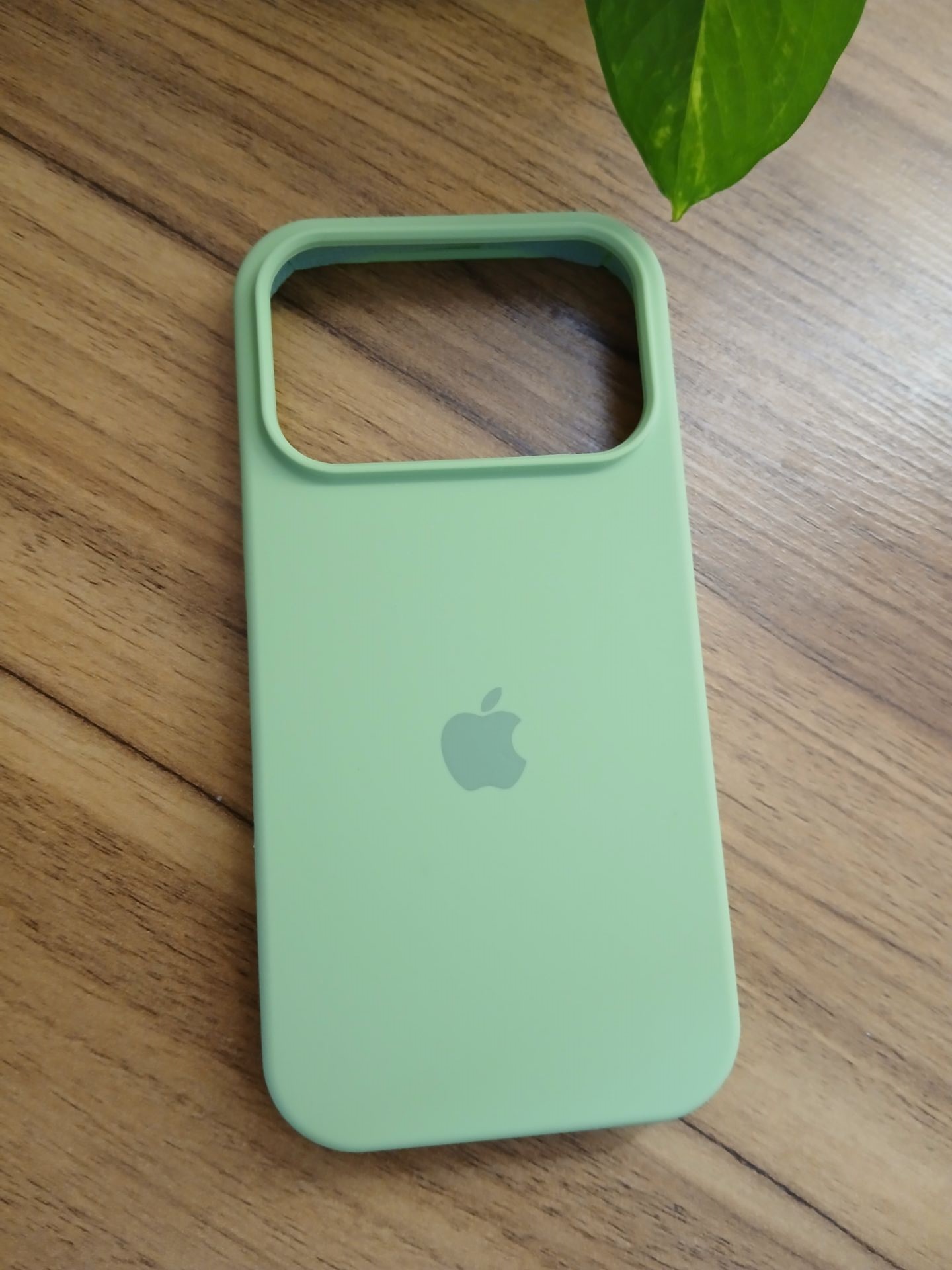 قاب سیلیکون اورجینال پاک کنی سبز فسفری iphone 17 pro