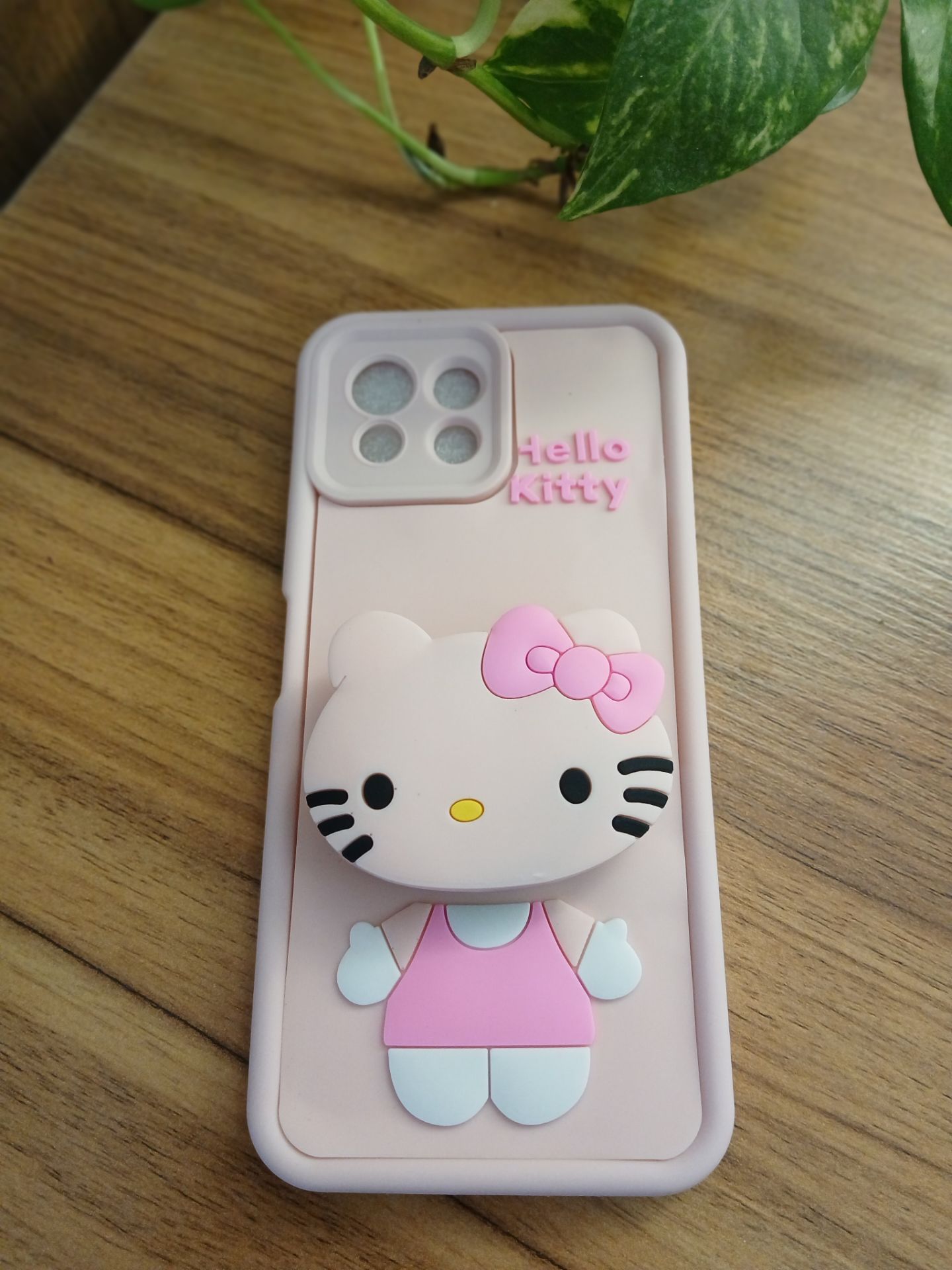 قاب عروسکی پاپ سوکت دار صورتی کیتی xiaomi redmi 11 lite