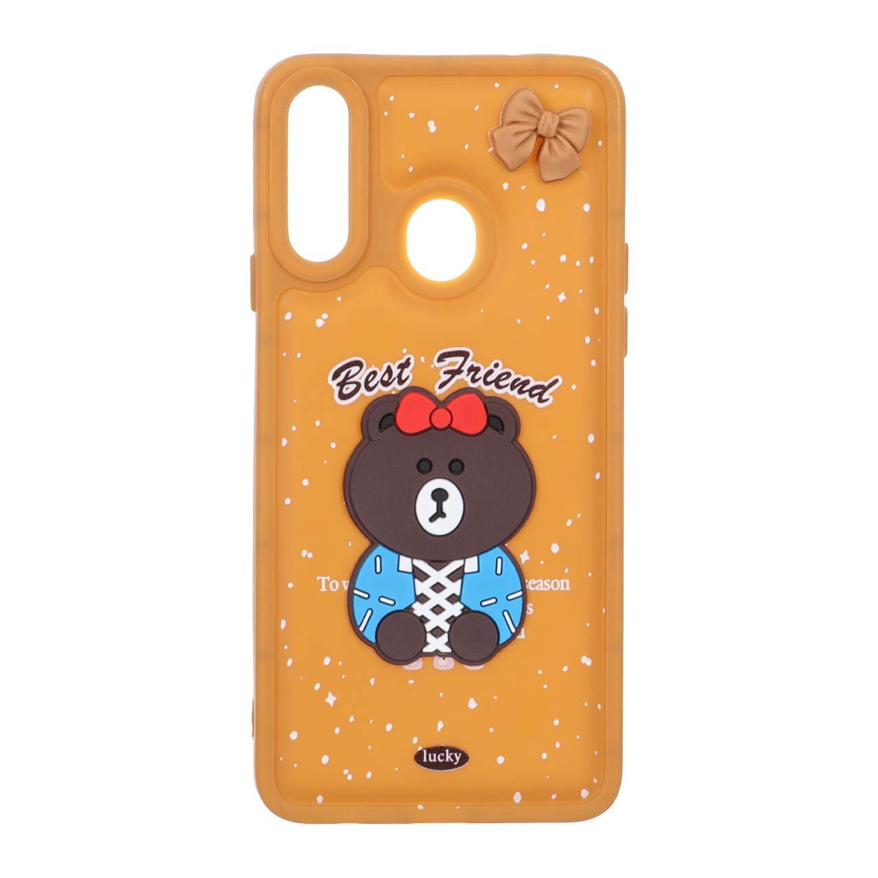 قاب پافر ساده عروسکی قهوه ای Samsung galaxy a20s