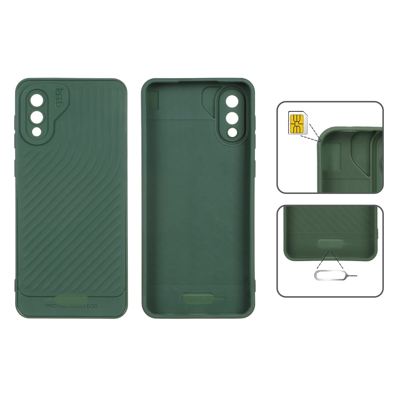 قاب کبریتی سبز Samsung galaxy a02