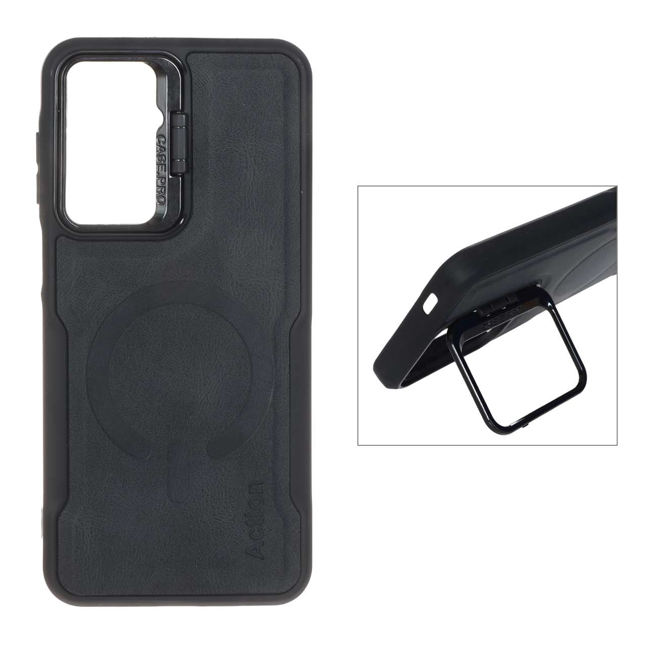 قاب طرح مگ سیف استندشو Samsung galaxy a12