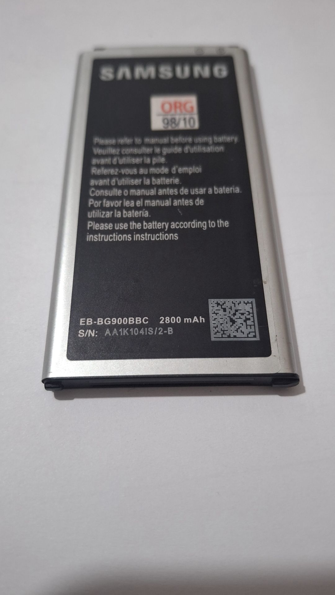 باتری موبایل سامسونگ galaxy S5 مدل EB-BG900BBC