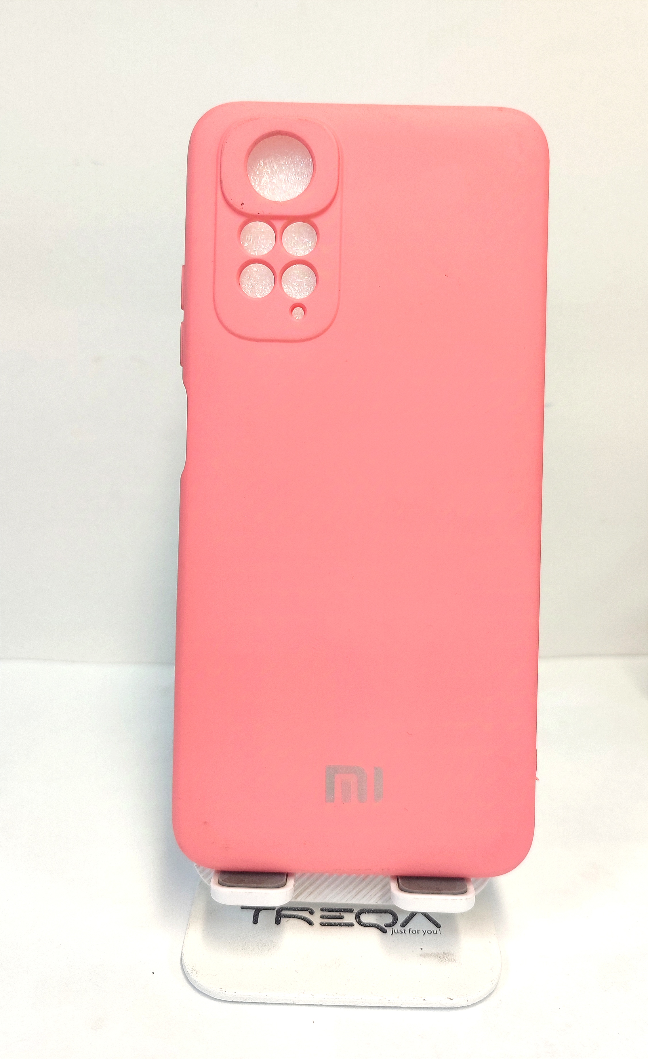 قاب سیلیکونی شیائومی Note۱۱ صورتی خاص محافظ لنزدار