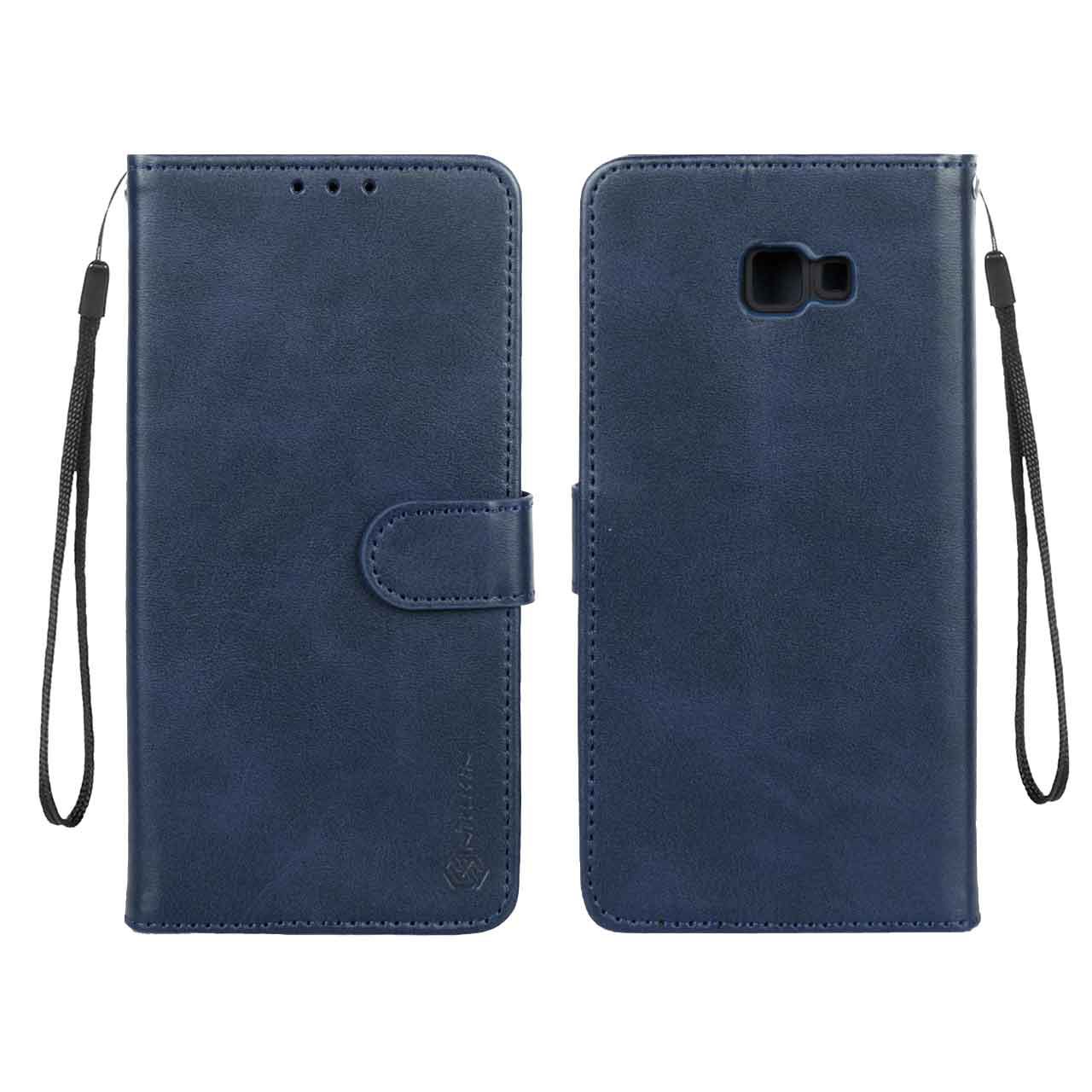 کیف موبایل مگنتی درجه یک داخل خز MNC Plus مدل Samsung Galaxy J4 Plus / J4 Prime / J4 Core / J410 - سرمه ای