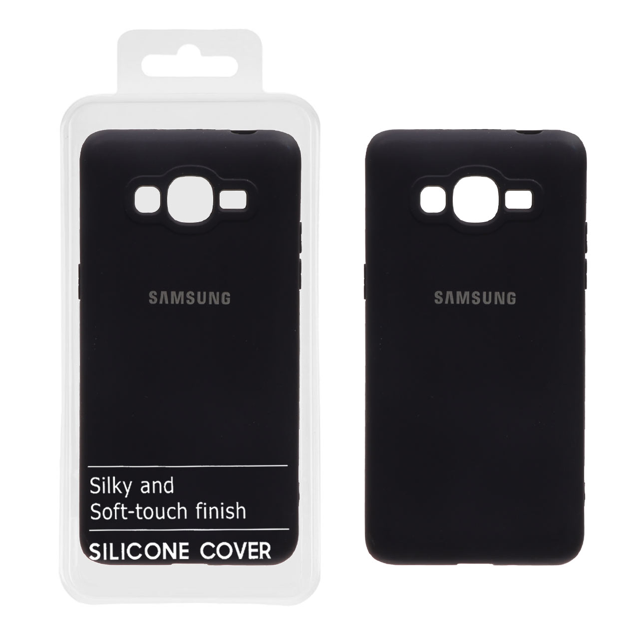 قاب نیو سیلیکون محافظ لنزدار Samsung Galaxy J2 Prime / G530 - RFF - سرمه ای تیره (پک دار)