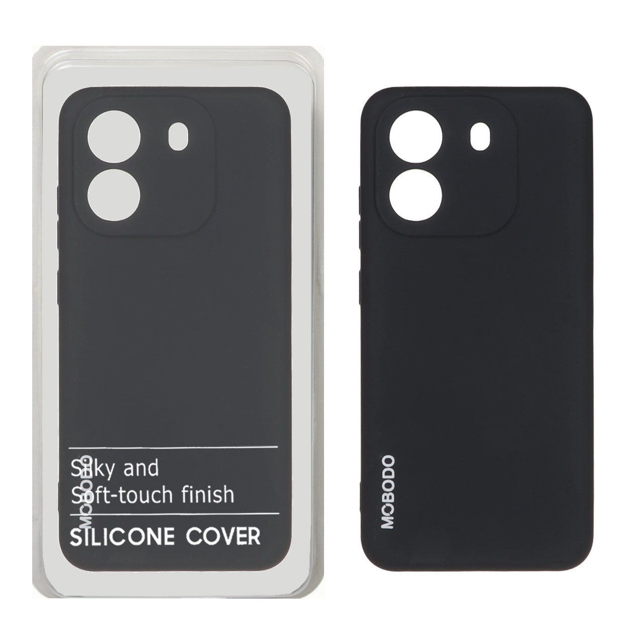 قاب نیو سیلیکونی  مدل Black View Wave 6C - مشکی (پک دار)