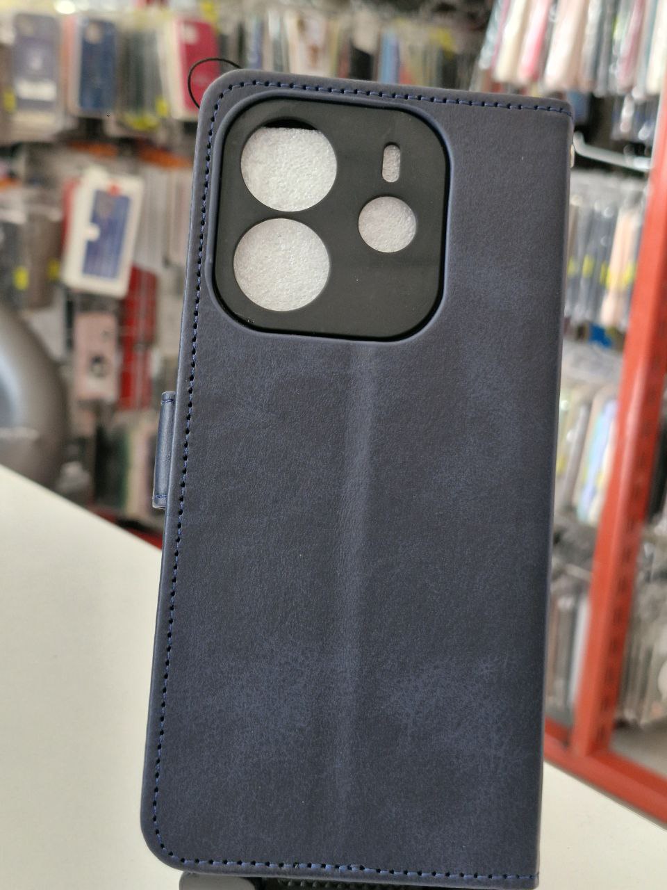 قاب کیفی مگنتی سرمه ای xiaomi note 14 4G