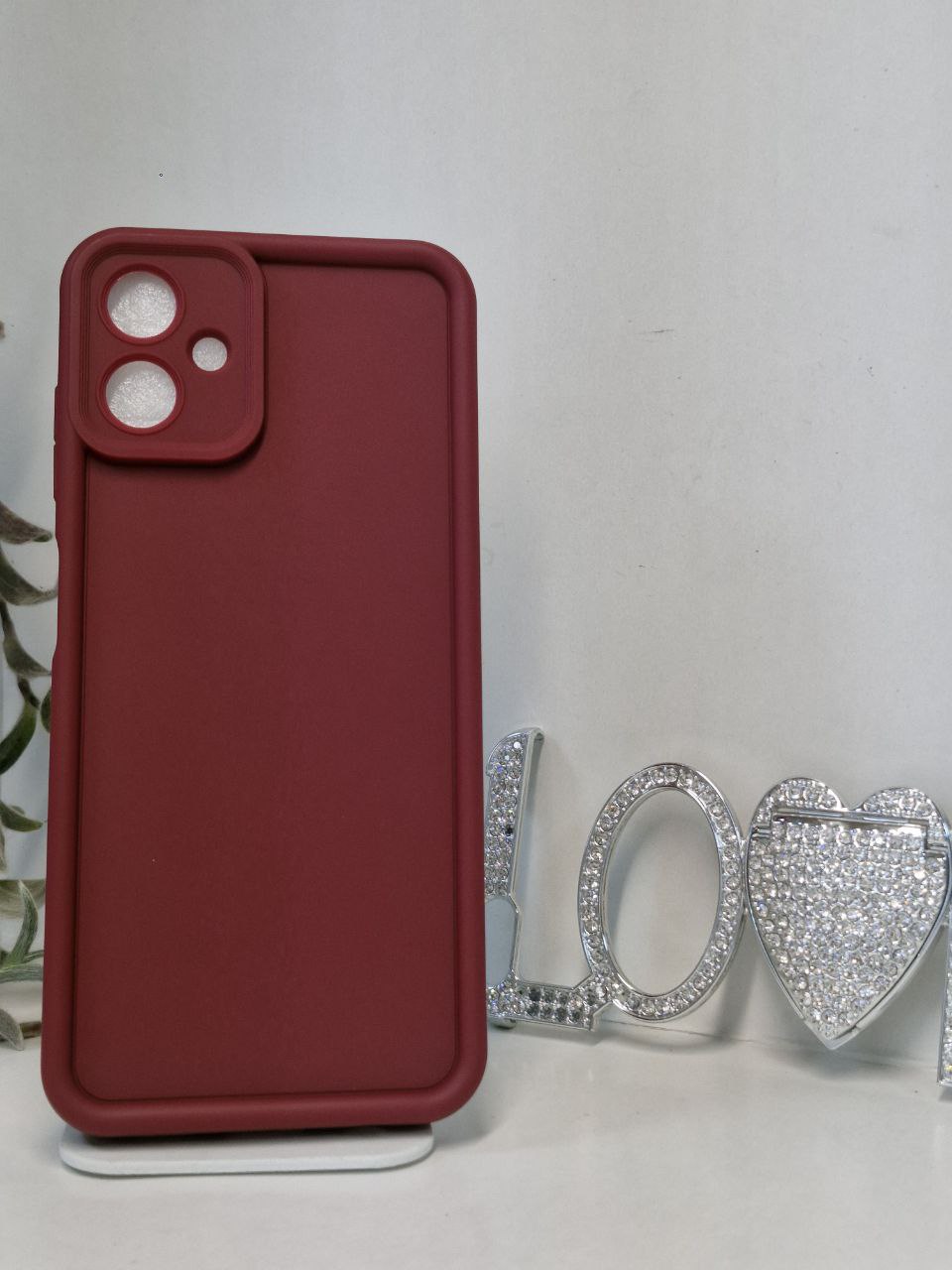 قاب سولید محافظ لنزدار زرشکی سامسونگ مدل A06