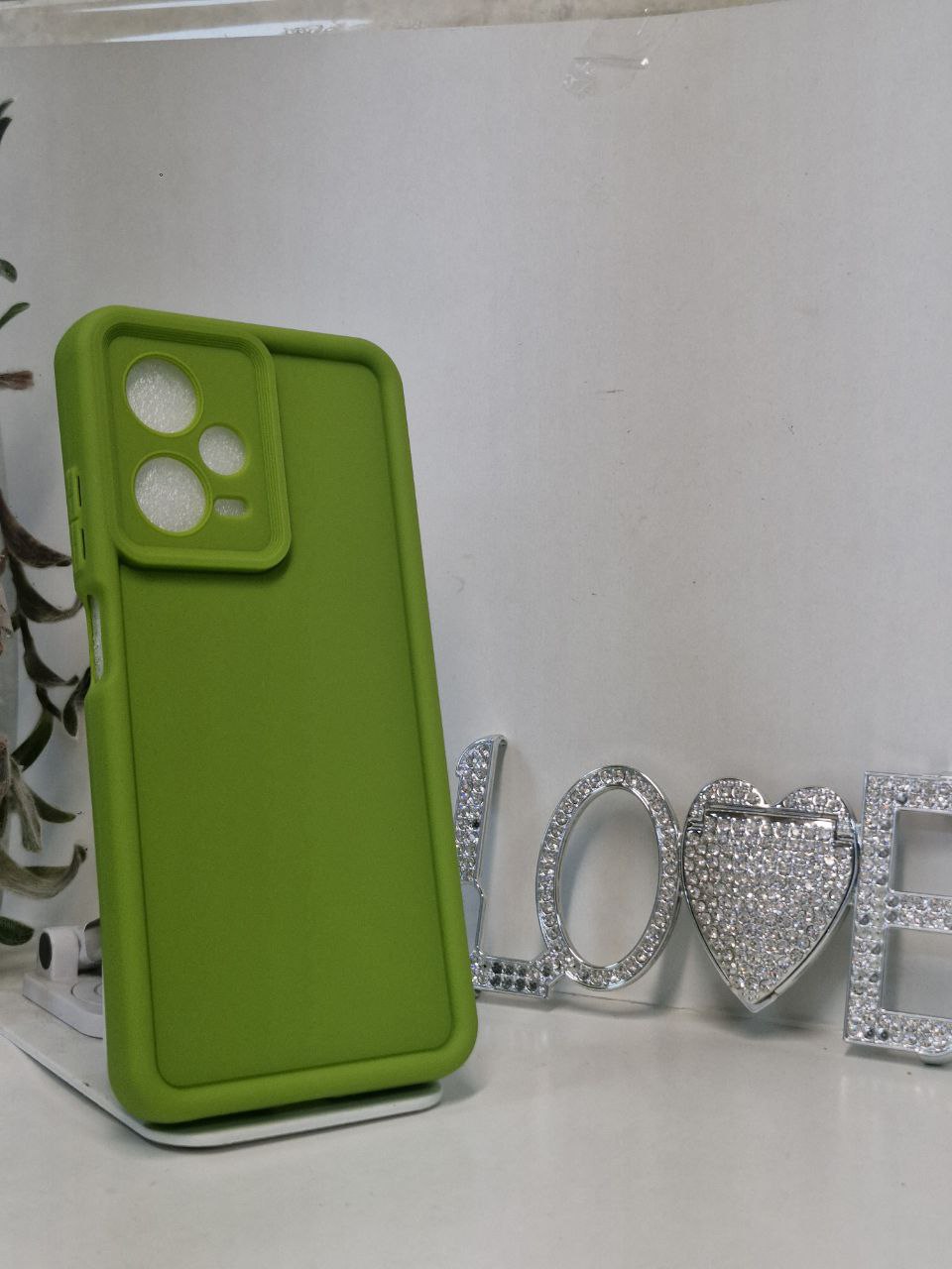 قاب سولید محافظ لنزدار سبز پسته ای شیائومی Redmi note 12 pro  5G