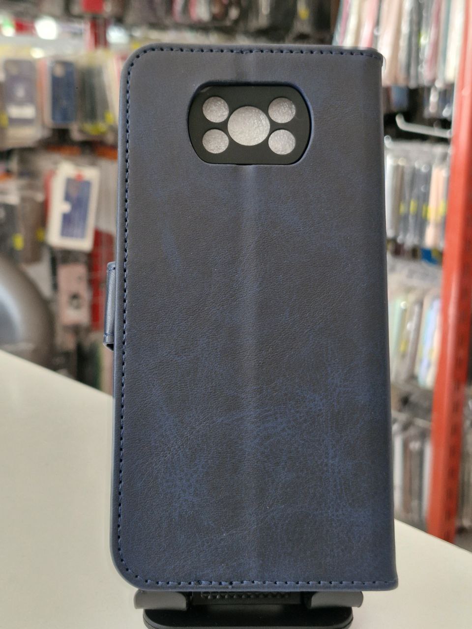 قاب کیفی مگنتی سرمه ای xiaomi poco x3