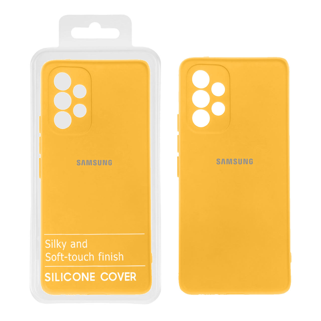 قاب نیو سیلیکون محافظ لنزدار Samsung A33 -RFF - زرد کد 9 (پک دار)