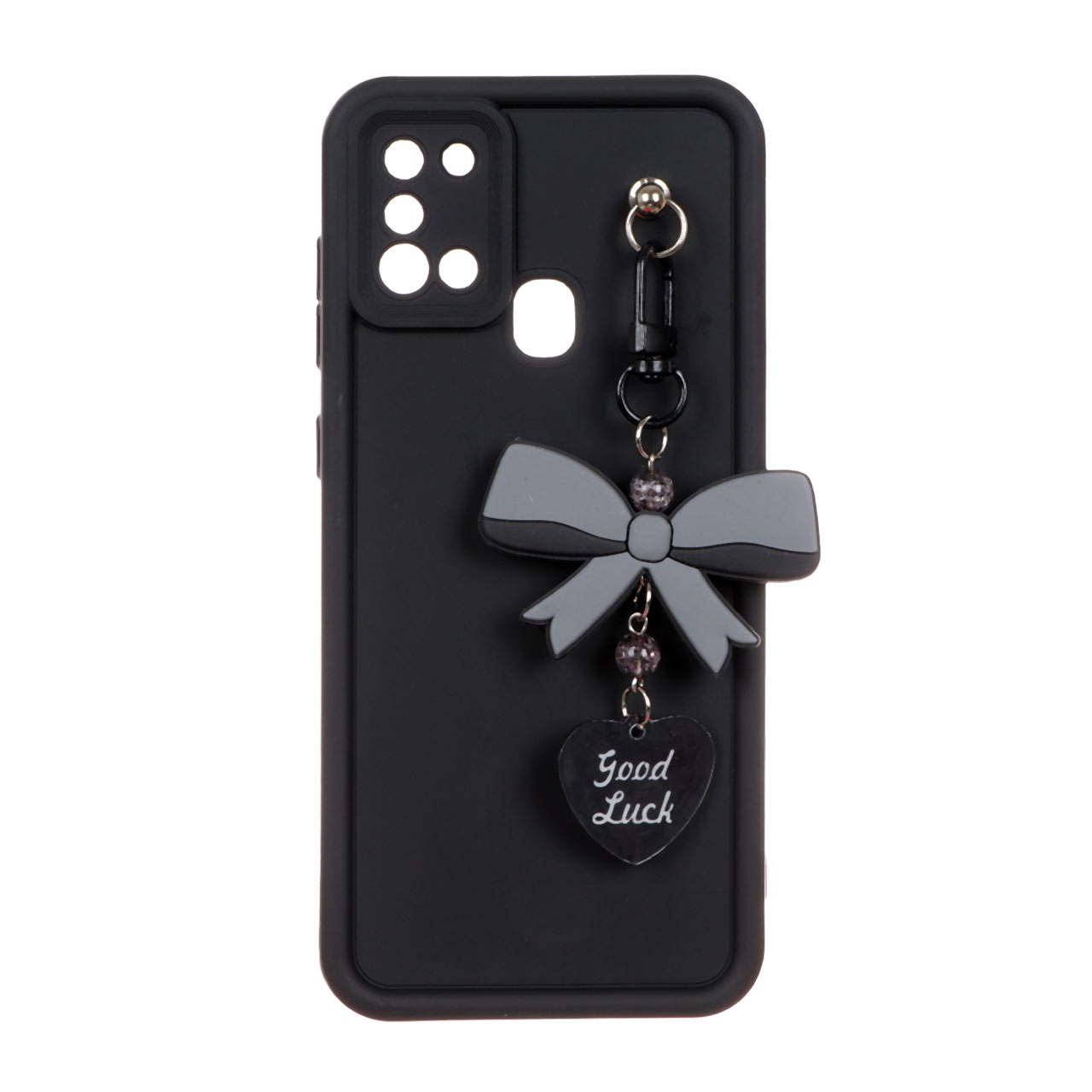 قاب Solid Case آویز پاپیونی Samsung Galaxy A21s - مشکی