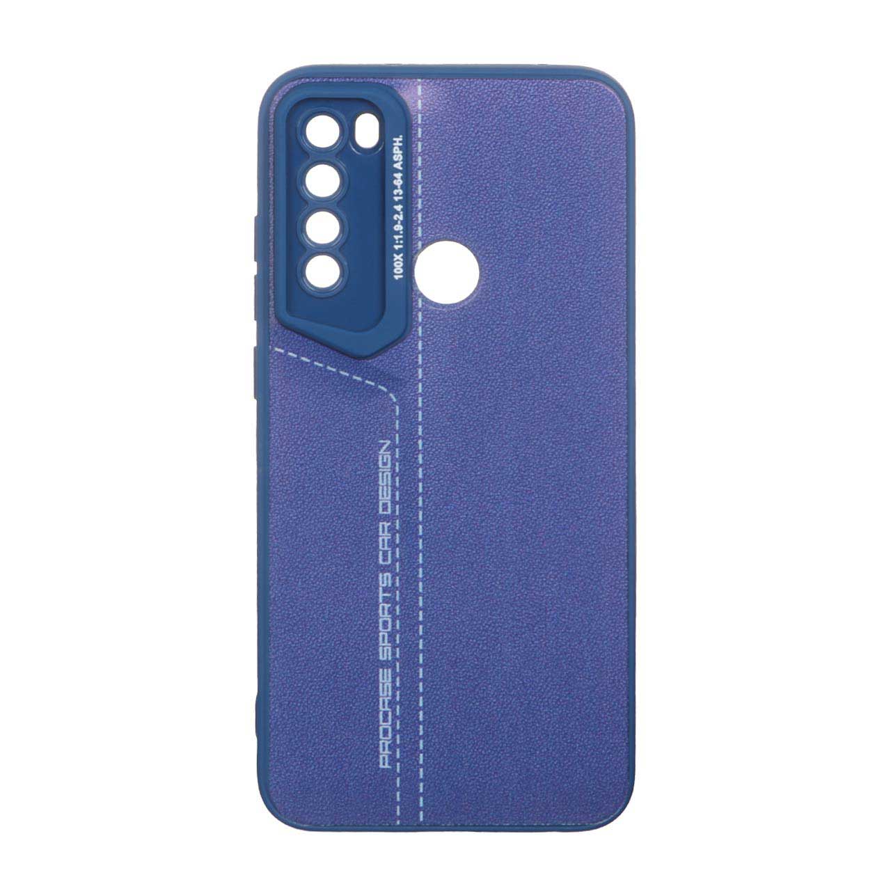 قاب Sports Design طرح دوخت Xiaomi Redmi Note 8 - آبی کاربنی