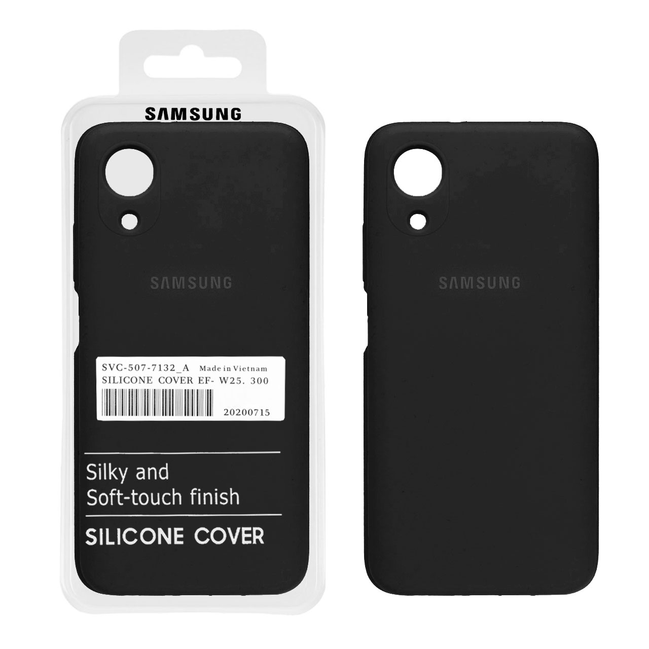 قاب سیلیکونی پاک کنی اورجینال درجه  یک Samsung Galaxy  A03 Core - مشکی