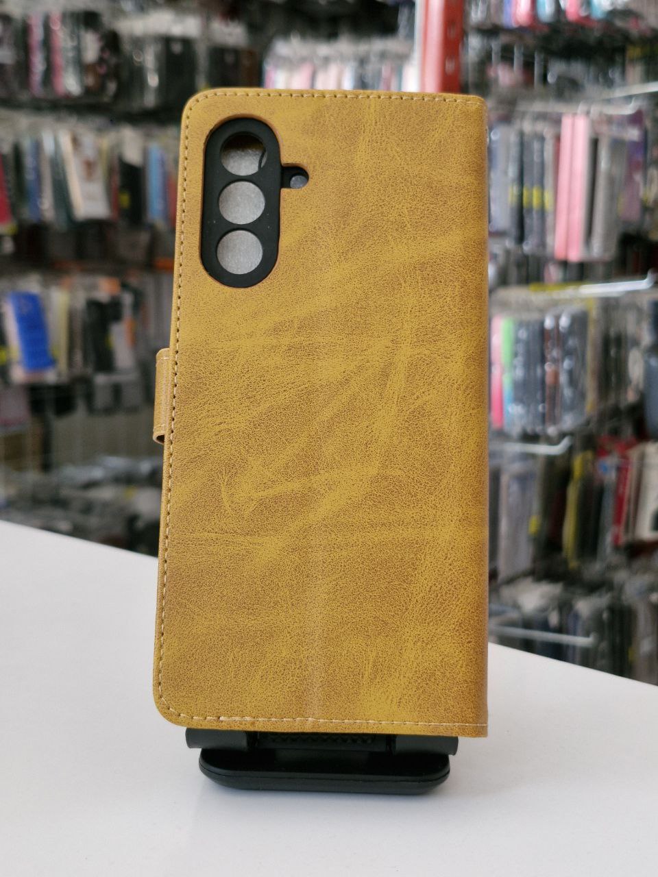 قاب کیفی مگنتی جاکارتی دار قهوه ای Samsung galaxy a26