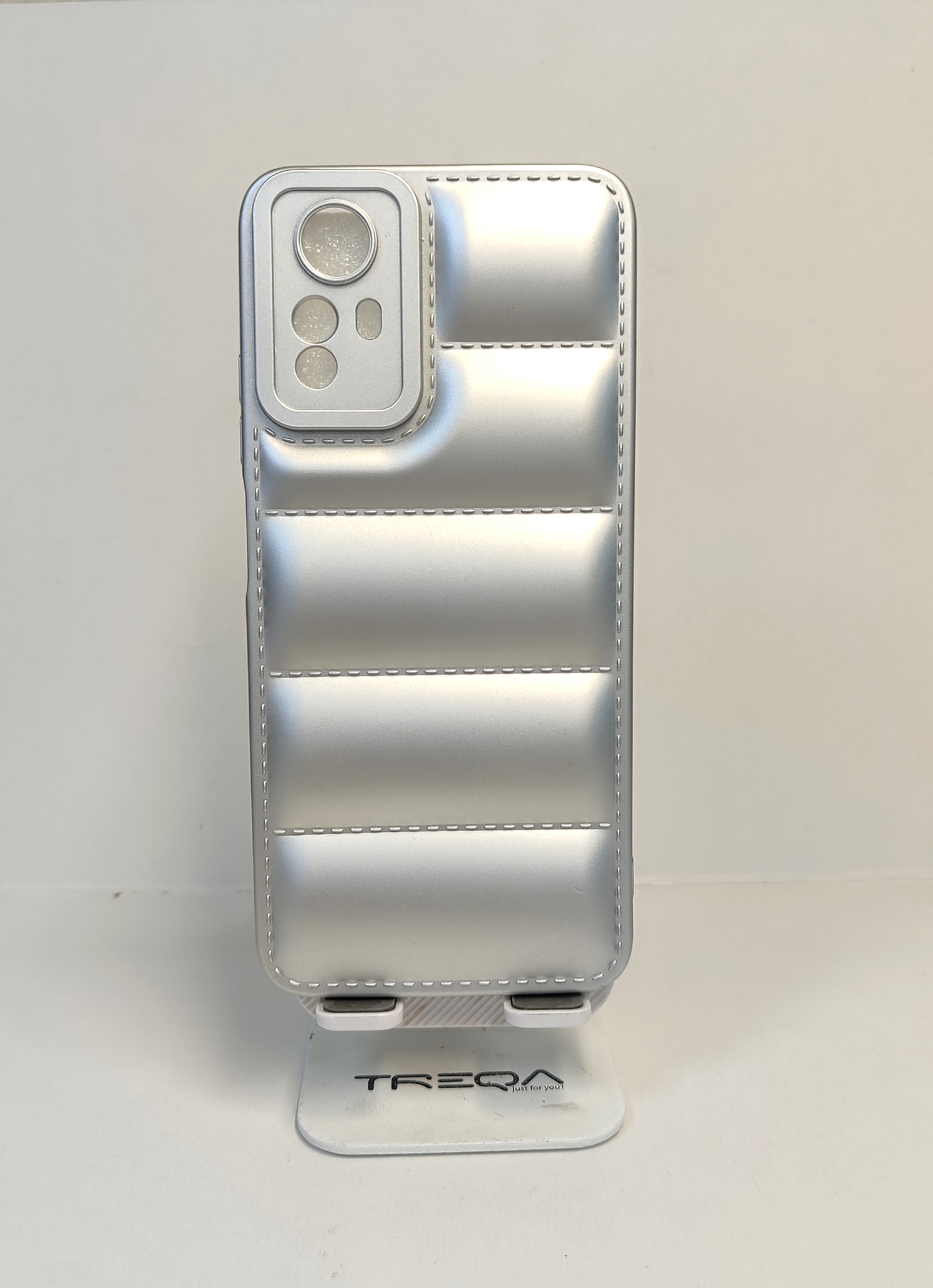 قاب پافری xiaomi note 12s نقره ای / قاب شیائومی