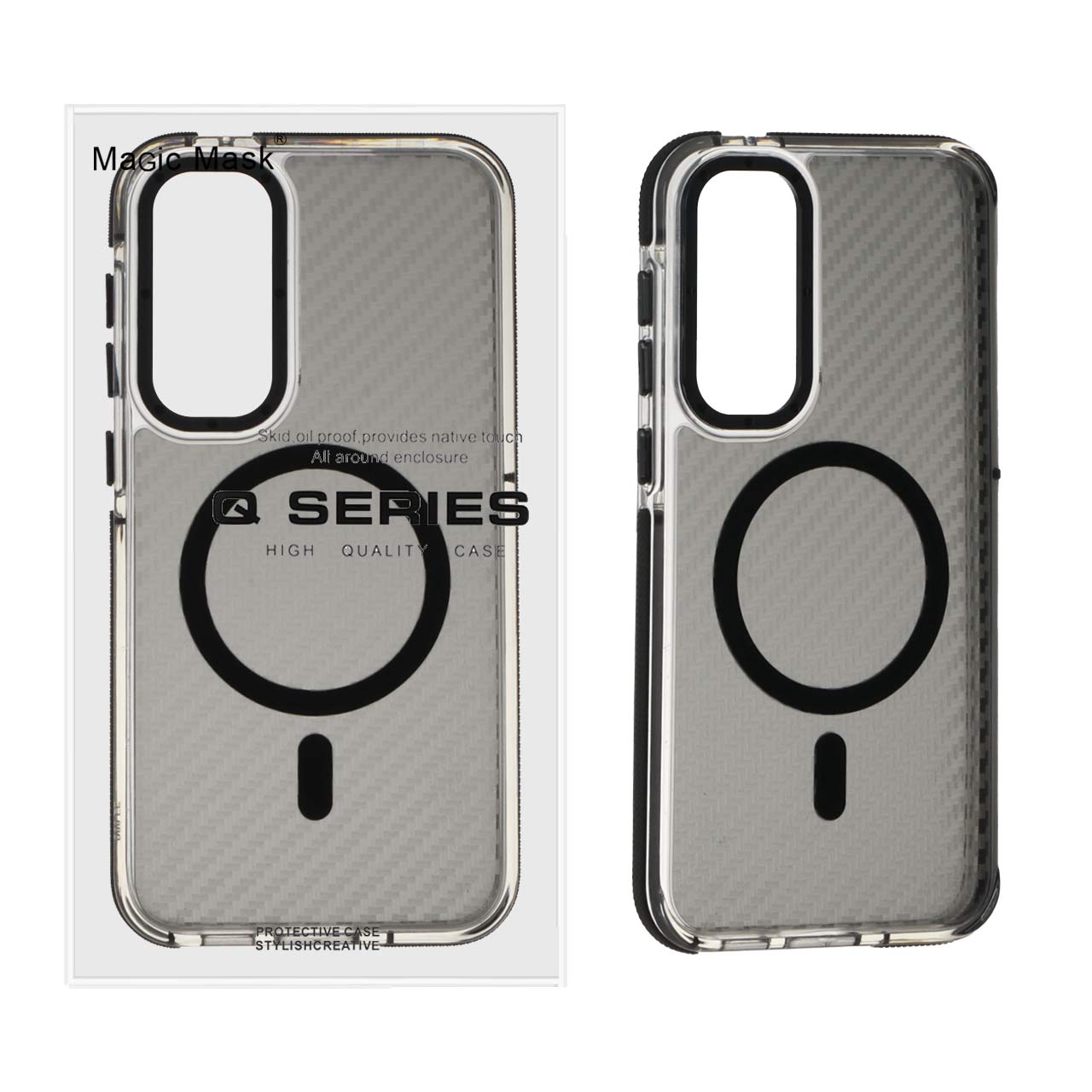 قاب اورجینال پشت کربن mag safe مگ سیف Samsung galaxy s23 fe