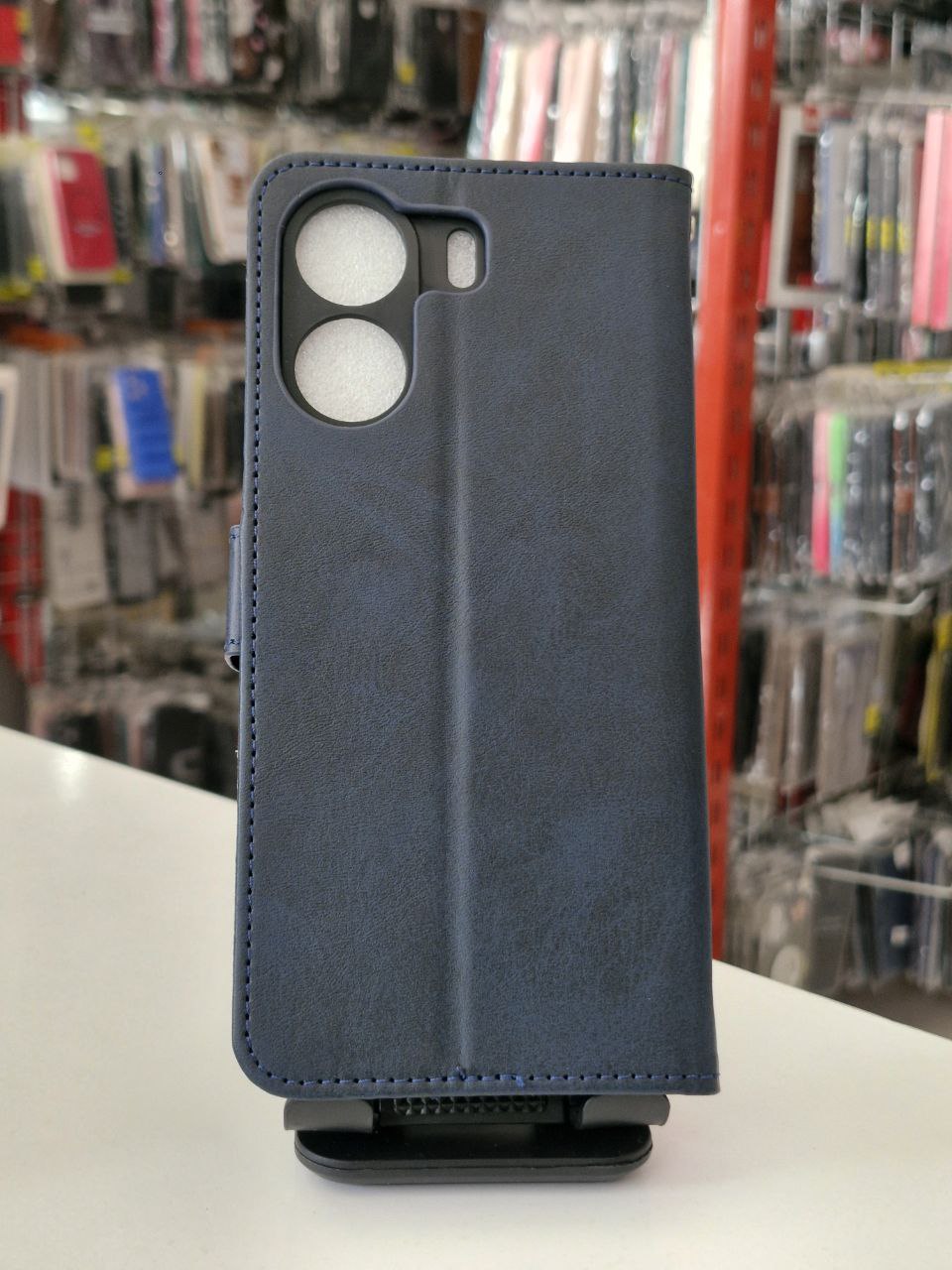 قاب کیفی مگنتی سرمه ای  xiaomi redmi 13c