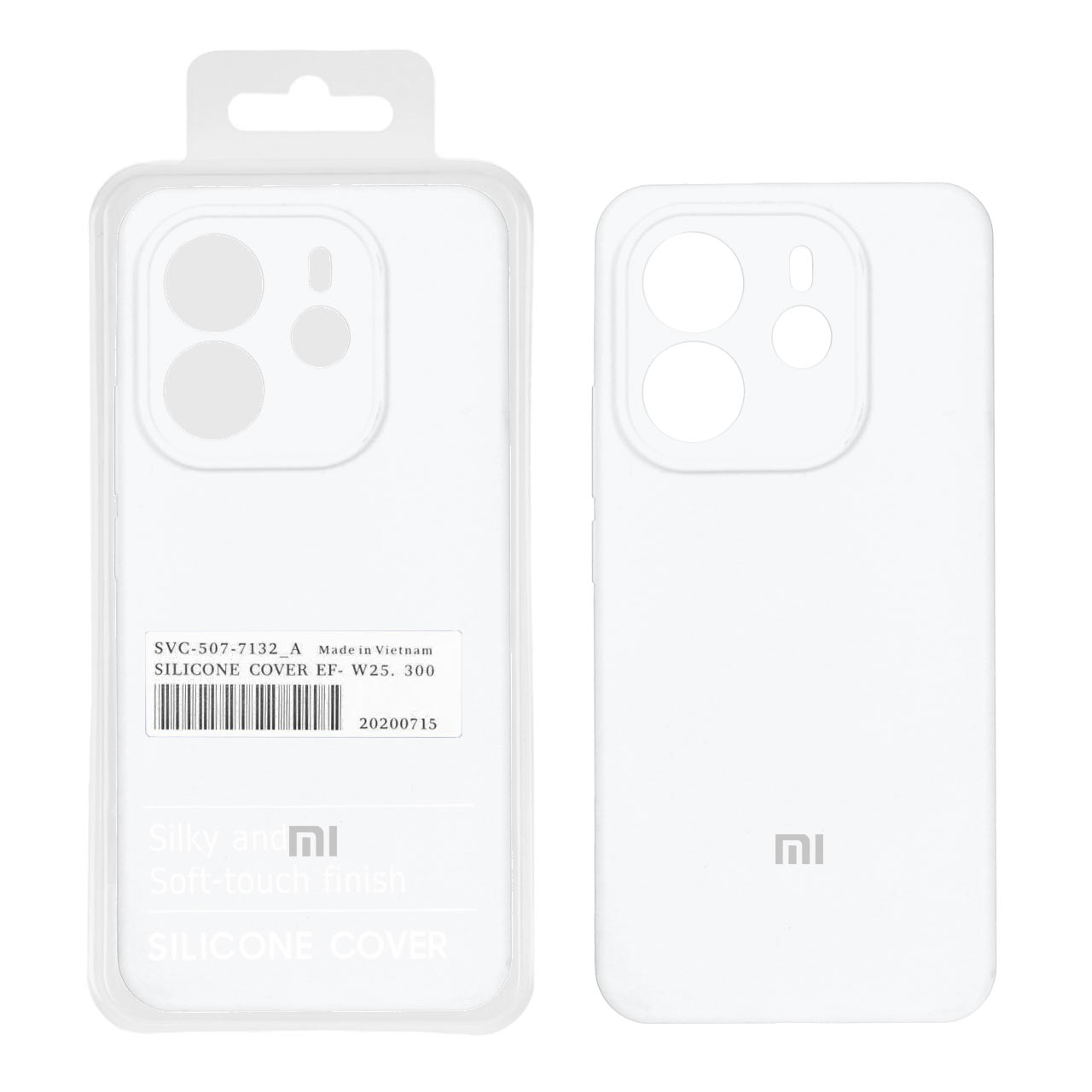 قاب سلیکون اورجینال سفید xiaomi redmi note 14 4G