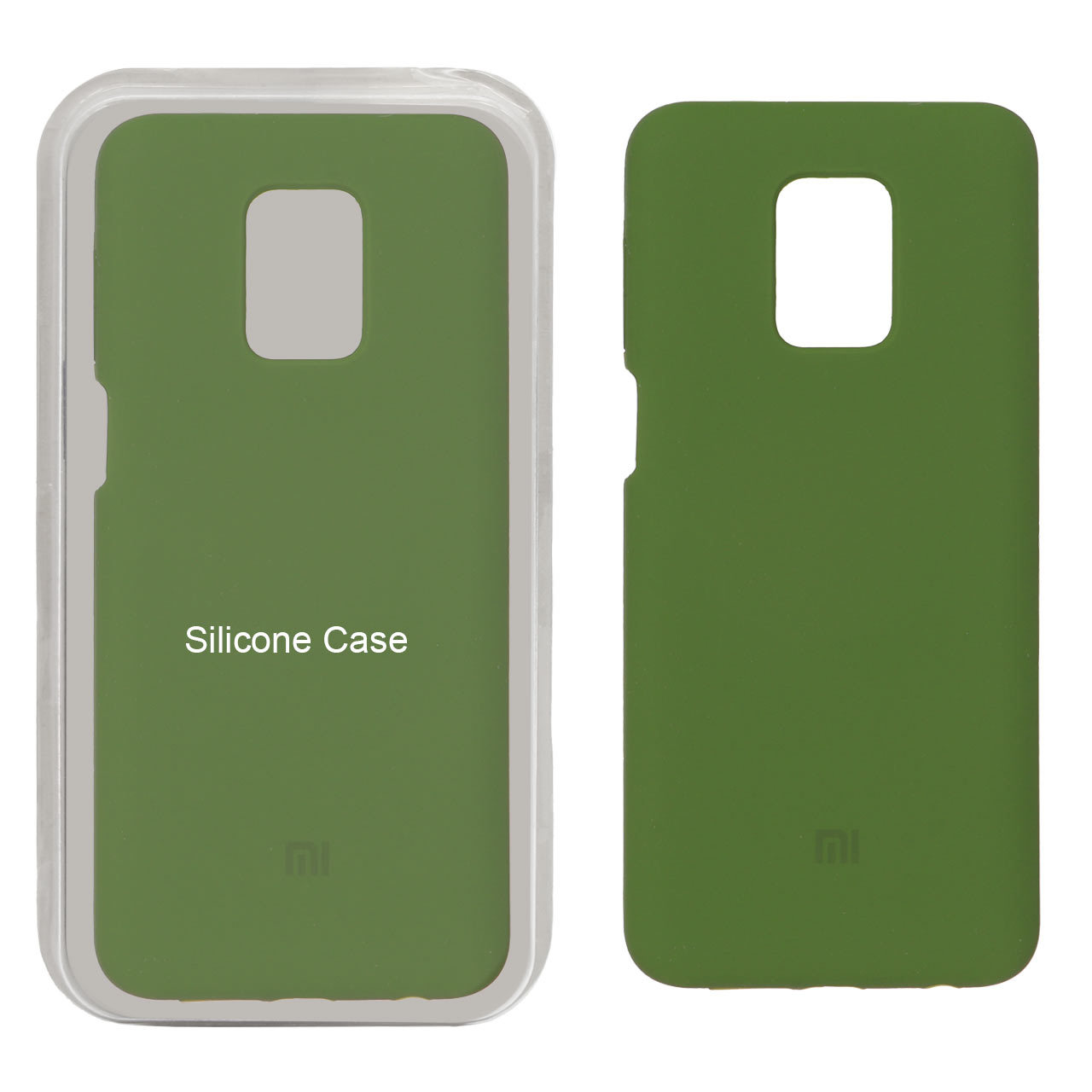 قاب سلیکون اورجینال پاک کنی سبز  xiaomi note 9 pro