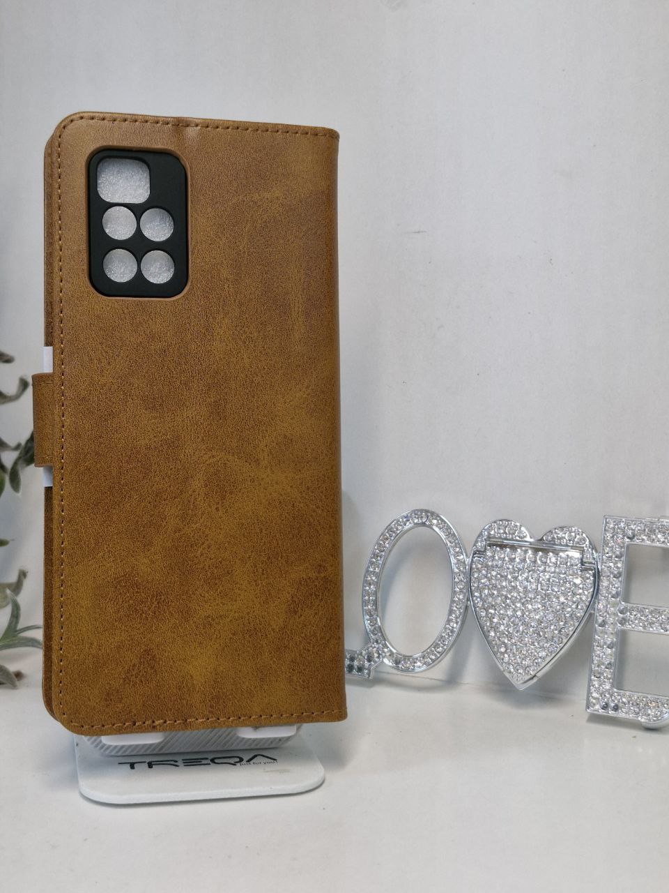 قاب کیفی جاکارتی دار قهوه ای  xiaomi  redmi 10