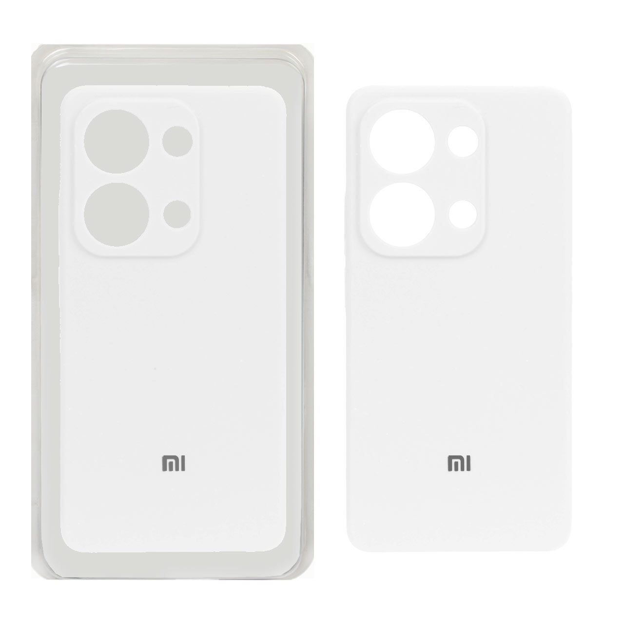 قاب سیلیکونی پاک کنی اورجینال Xiaomi Redmi Note 13 Pro 4G / Poco M6 Pro 4G - سفید (پک اصلی)