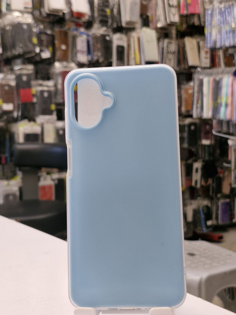 قاب رنگی مات سامسونگ Samsung a07 آبی