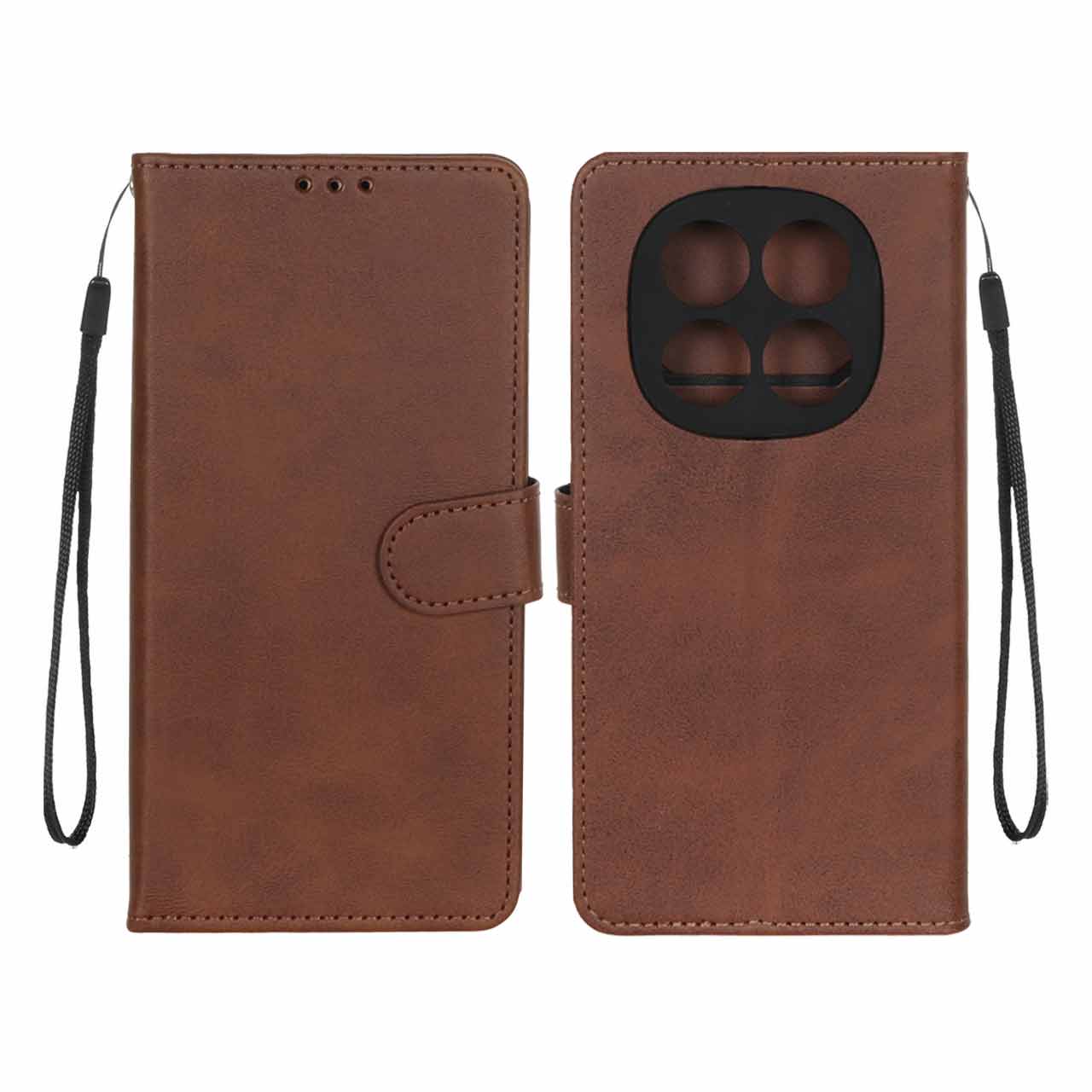 کیف موبایل مگنتی Xiaomi Redmi Note 14 Pro 4G - قهوه ای تیره