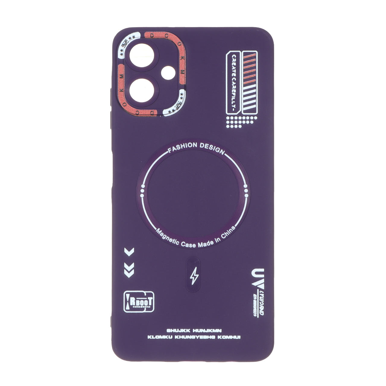قاب Fashion Design طرح مگ سیف RT مدل Samsung Galaxy A06 - بنفش
