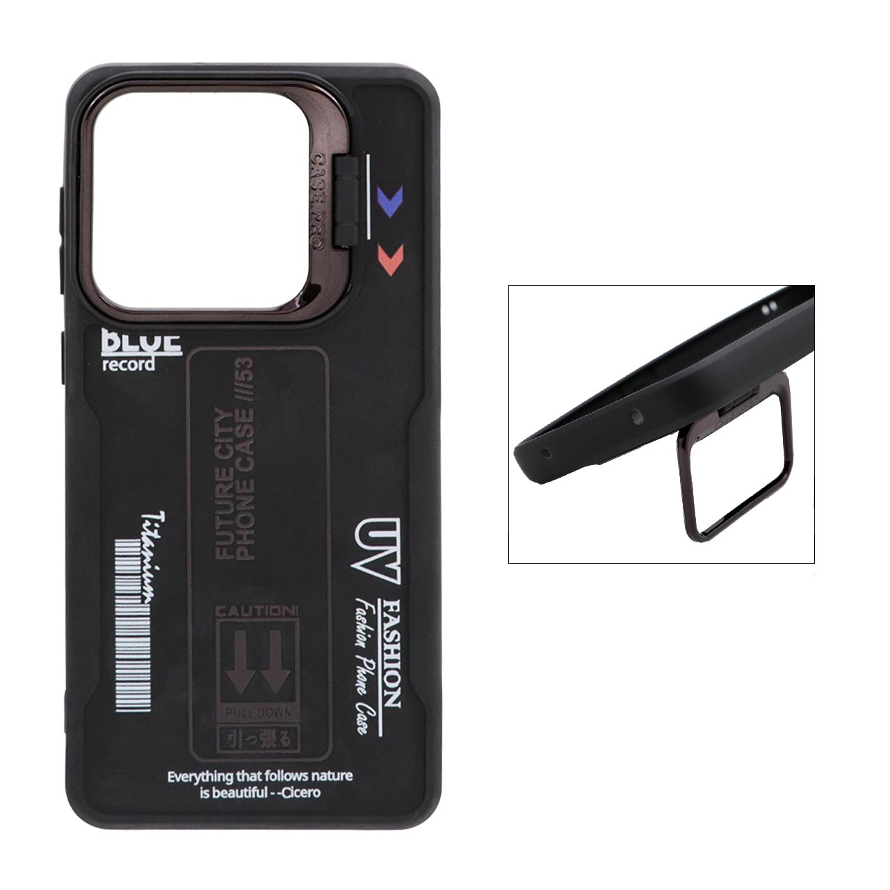 قاب Case Pro طرح سیلیکون Record مدل Samsung Galaxy A21s - مشکی / قاب سامسونگ