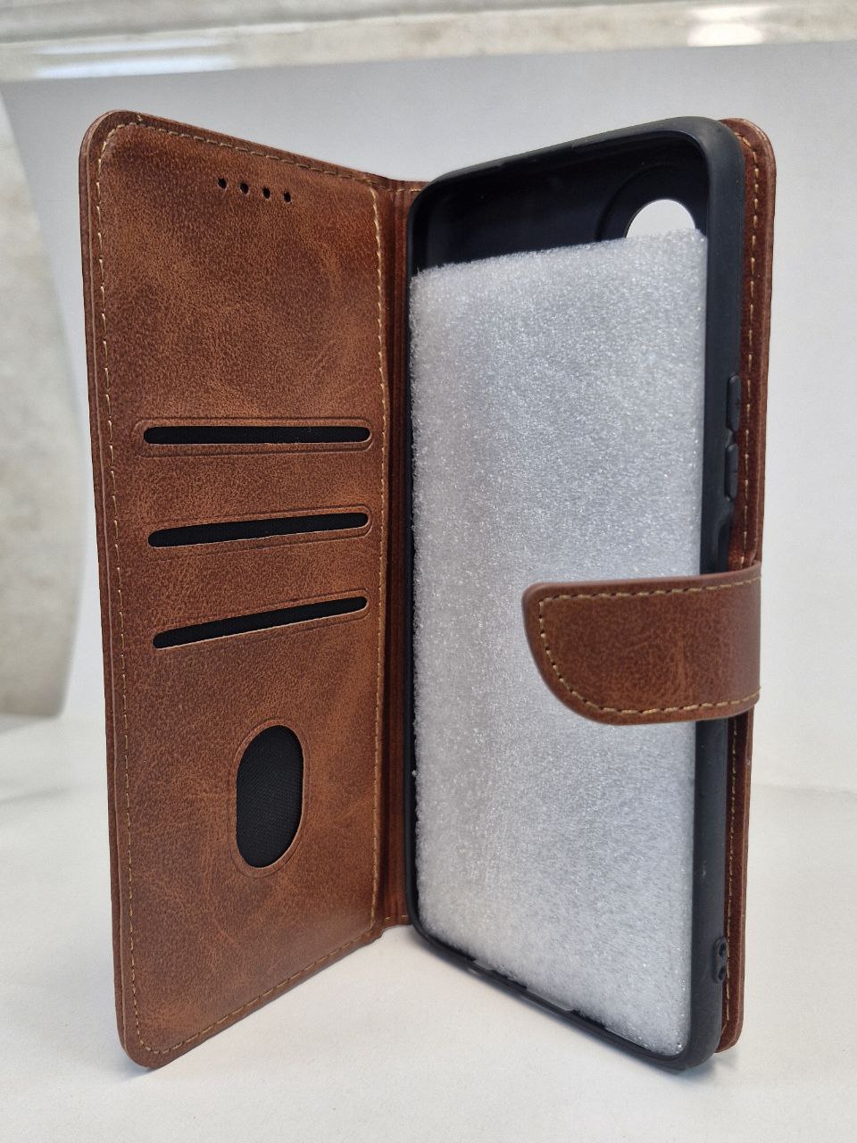 قاب کیفی جاکارتی دار قهوه ای xiaomi  redmi 9