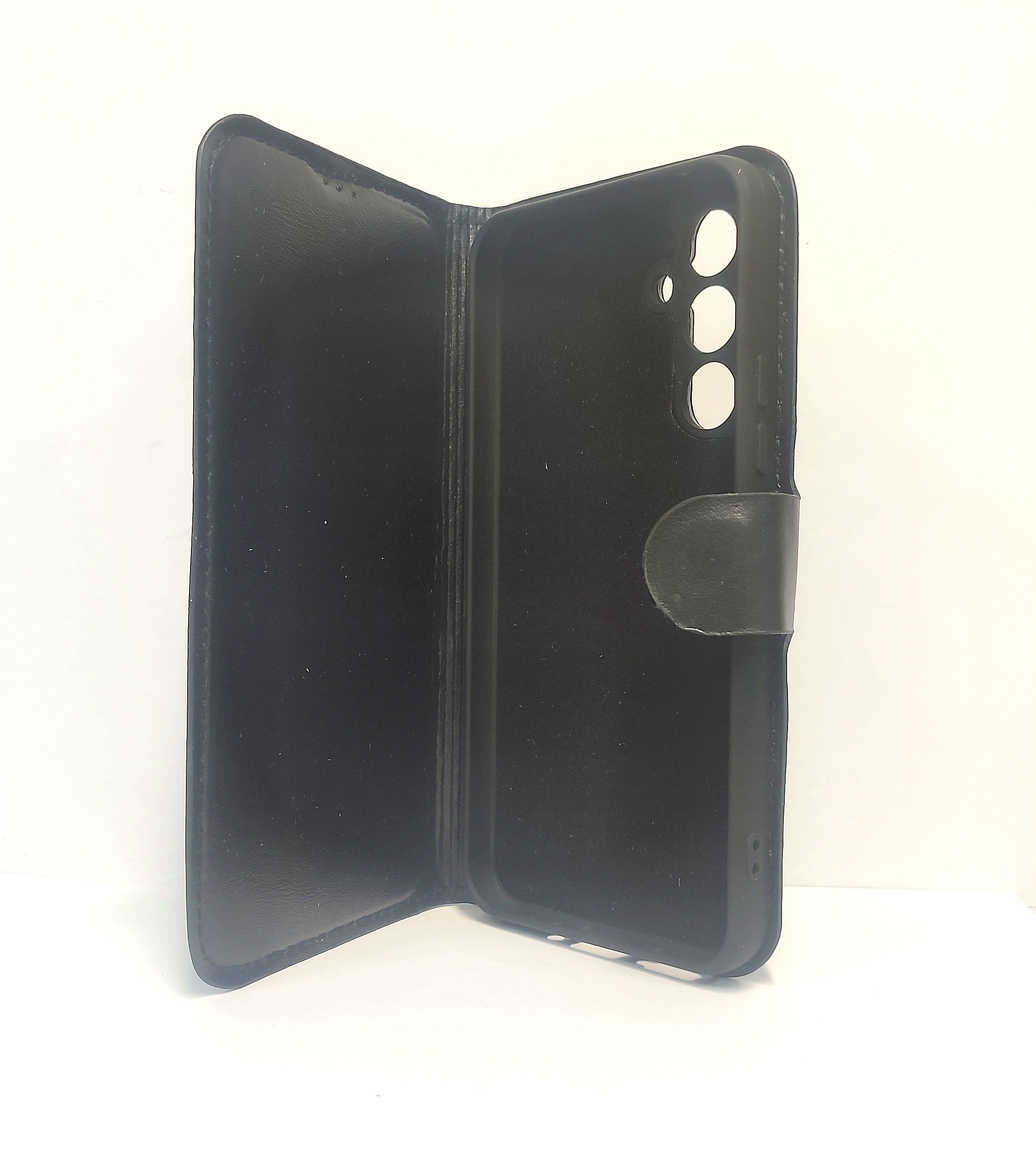 قاب کیفی Galaxy A54 5G samsung چرم مگنتی  محافظ لنزدار مشکی / کد:2088