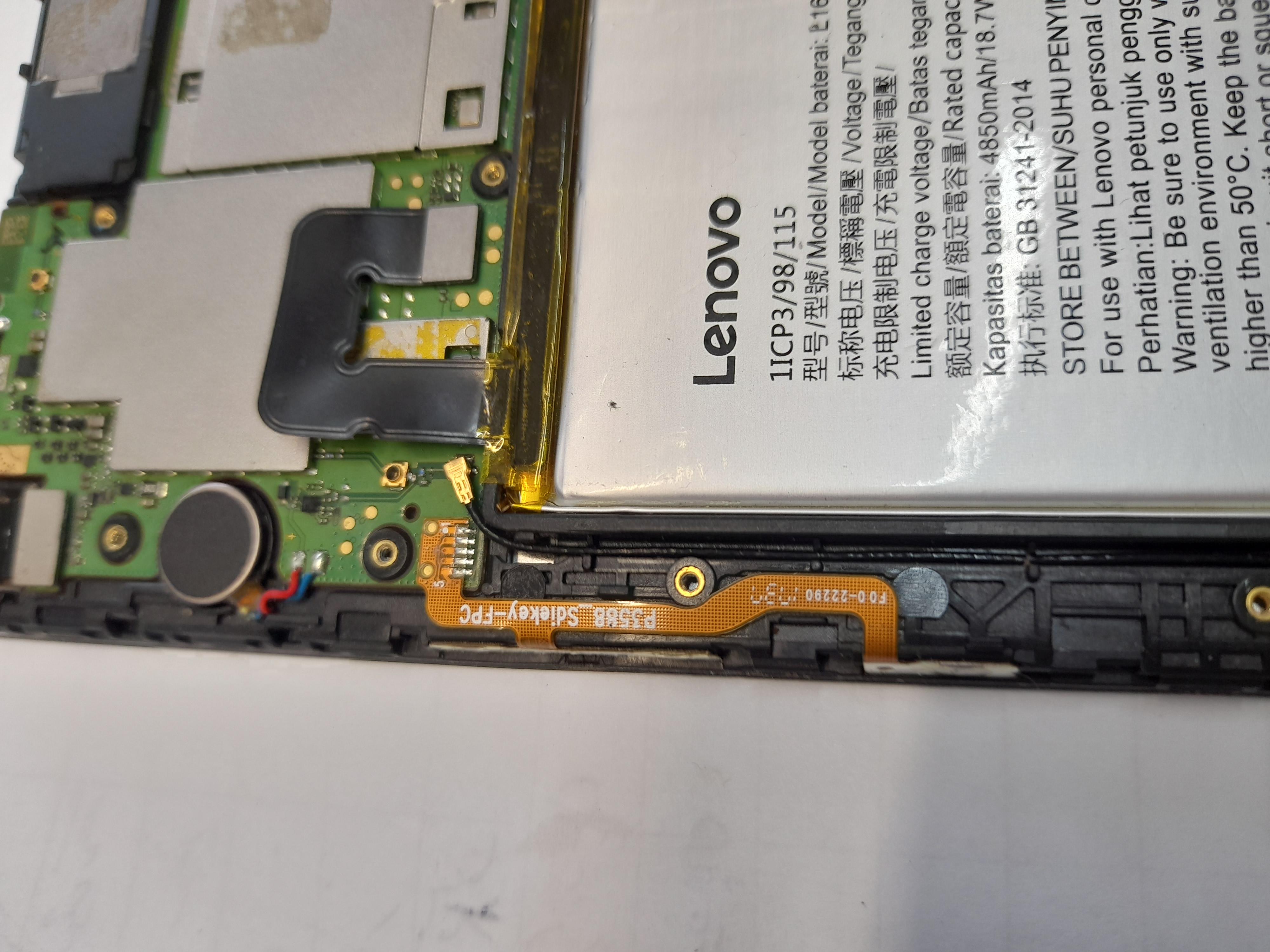 فلت پاور و ولوم تبلت لنوو lenovo tab 4