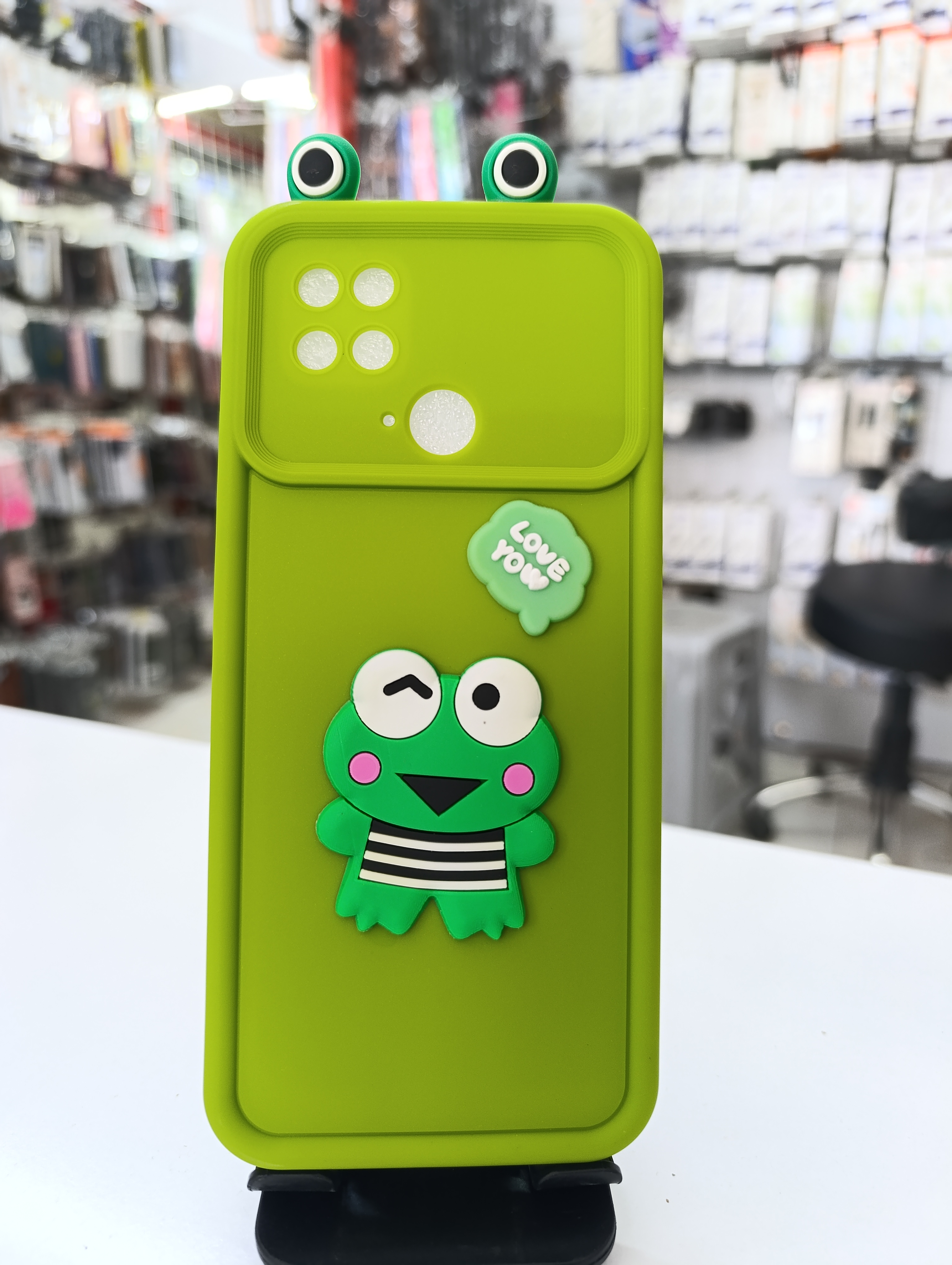 قاب سولید عروسکی قورباغه ای سبز Xiame Poco C40