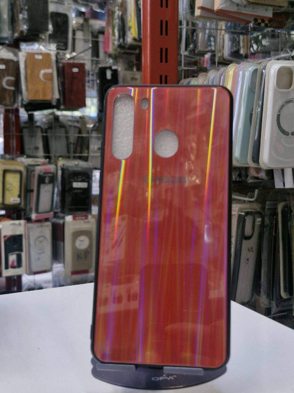 قاب ۳بعدی قرمز Samsung galaxy a21