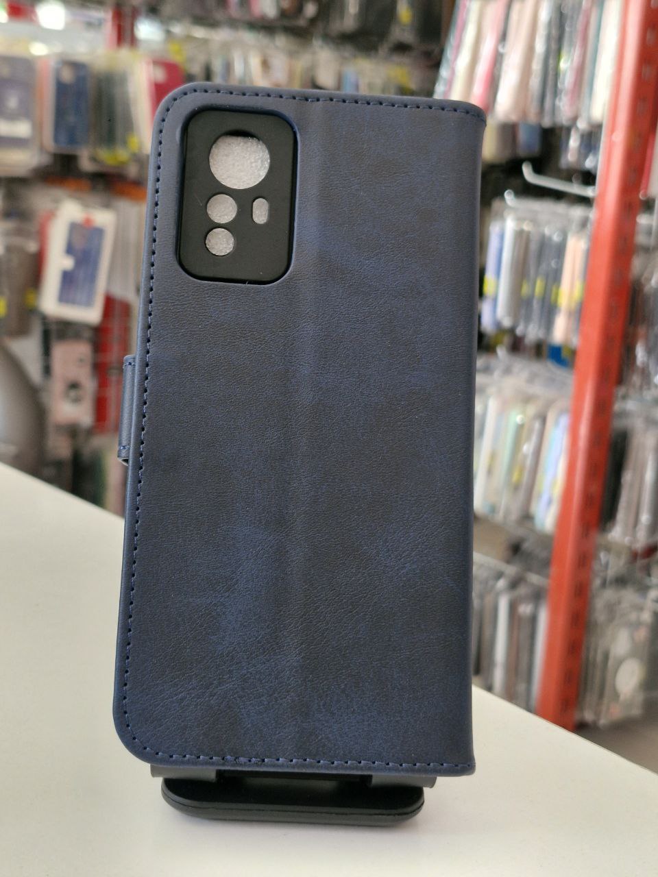 قاب کیفی مگنتی سرمه ای xiaomi note 12s