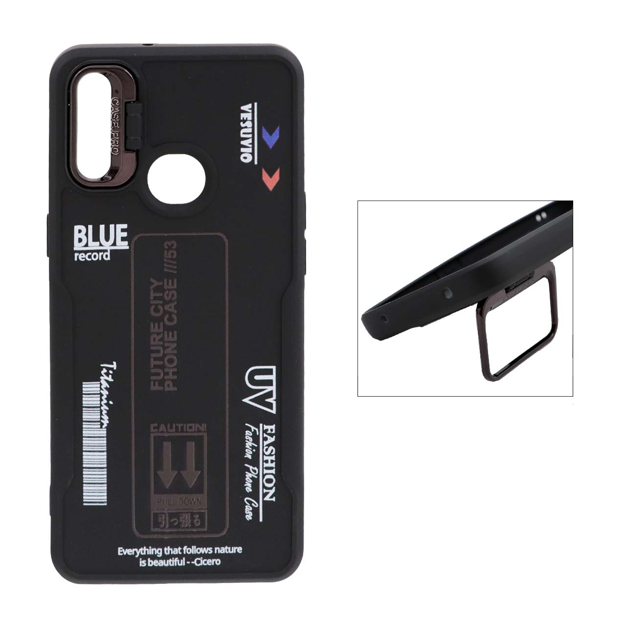 قاب Case Pro طرح سیلیکون Record مدل Samsung Galaxy A10s -  m01s /m11مشکی