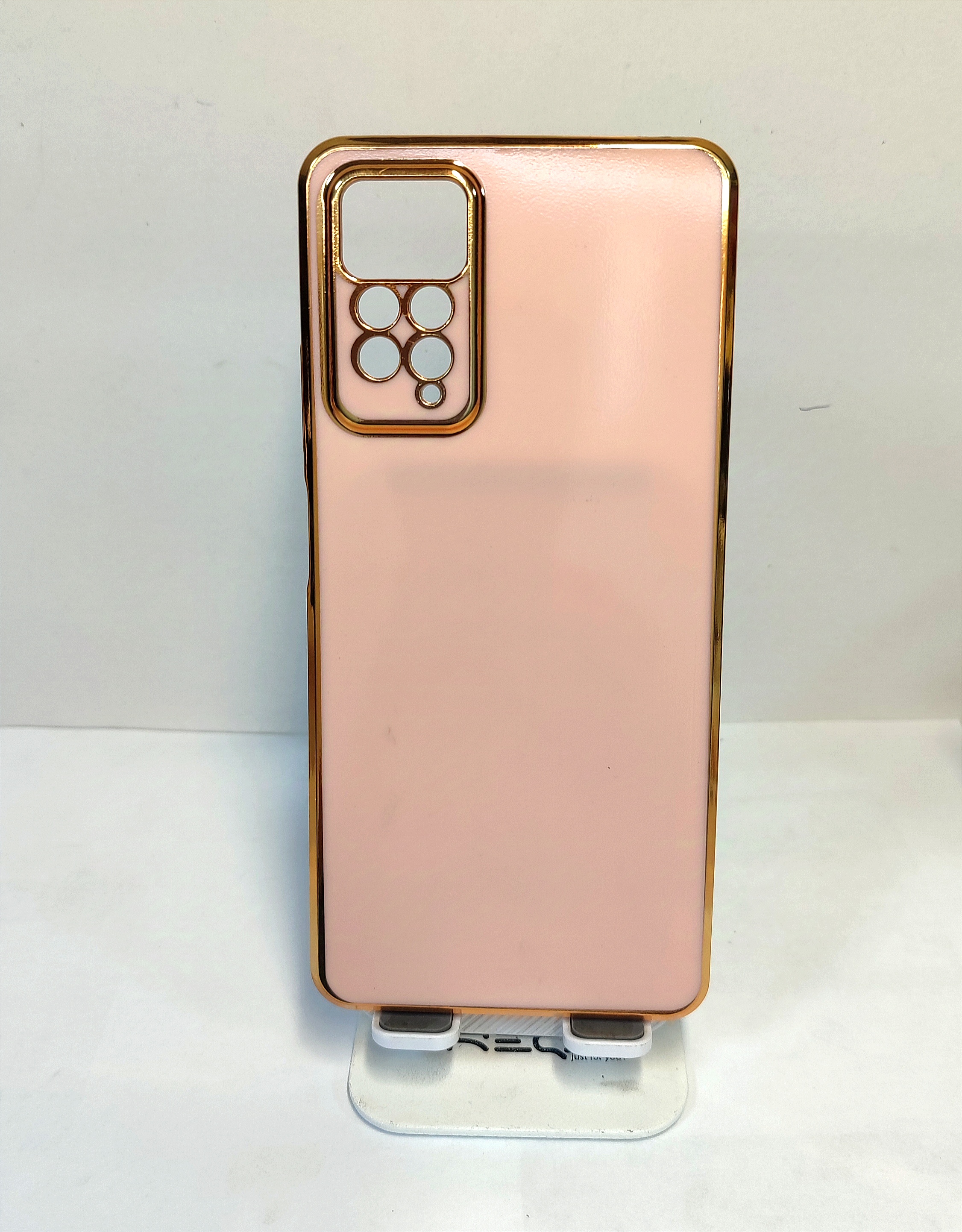 قاب شیائومی لبه طلایی Note ۱۱ pro تک رنگ محافظ لنزدار