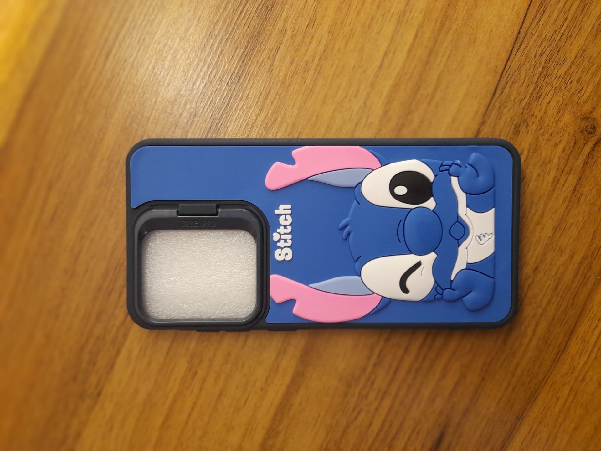 قاب سولید عروسکی stitch آبی samsung a56/a36