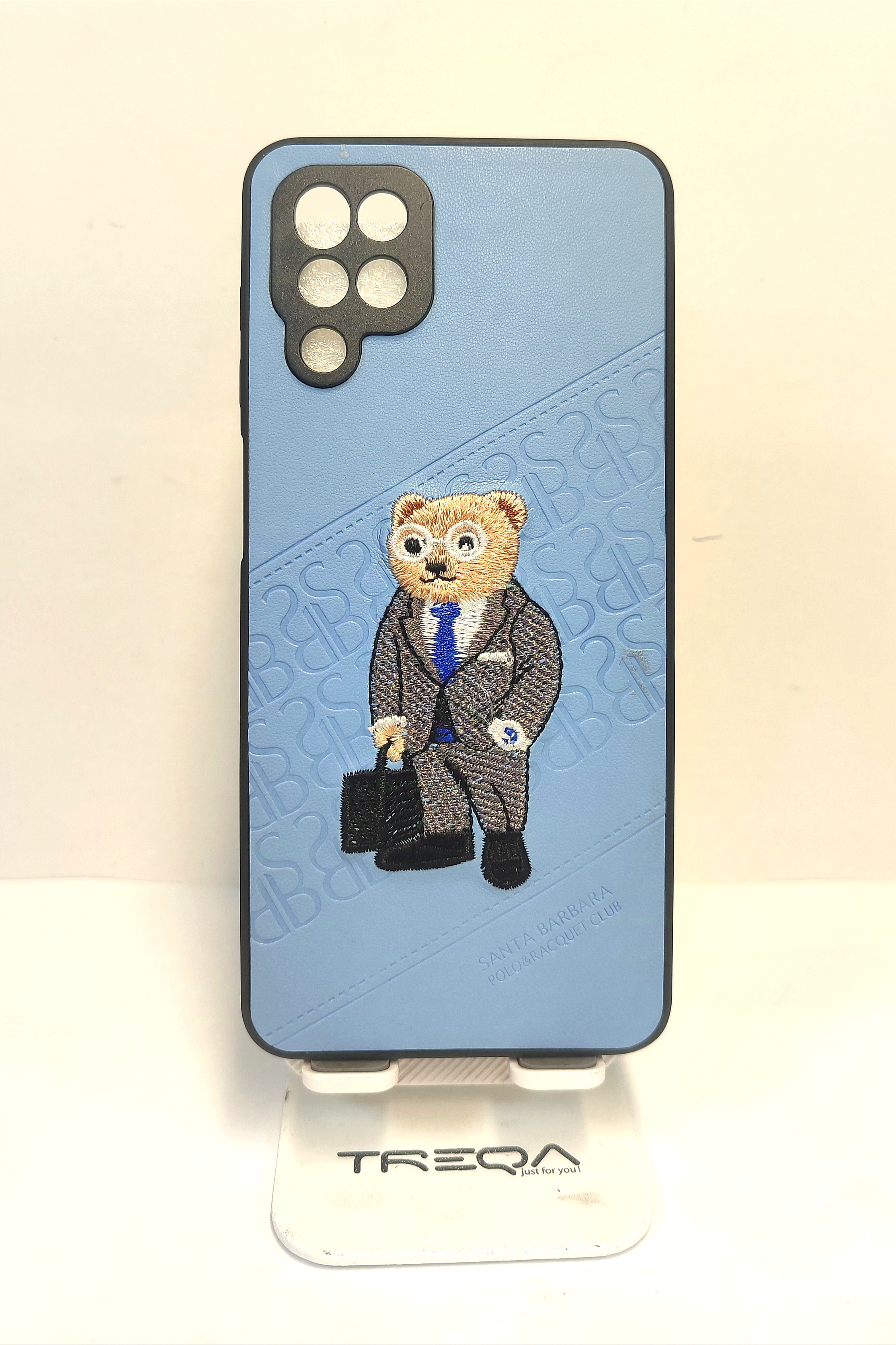 قاب طرح چرم گلدوزی samsung galaxy A12/m12/f12