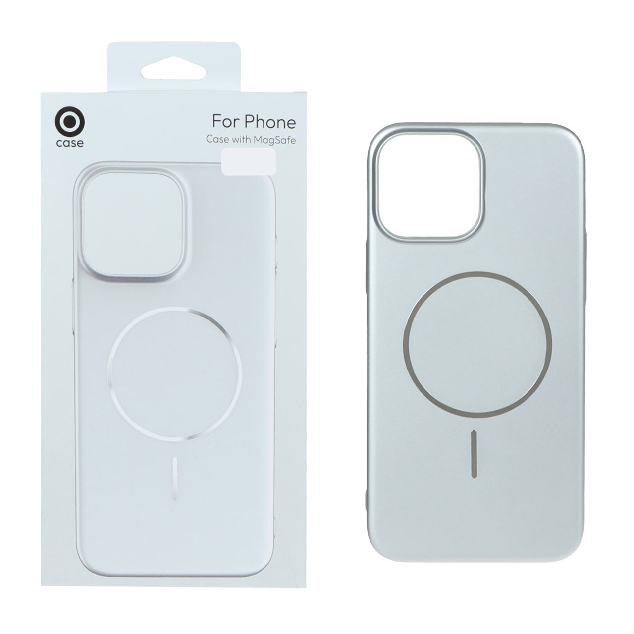 قاب متالیک مگ سیف دار نقره ای iphone 11