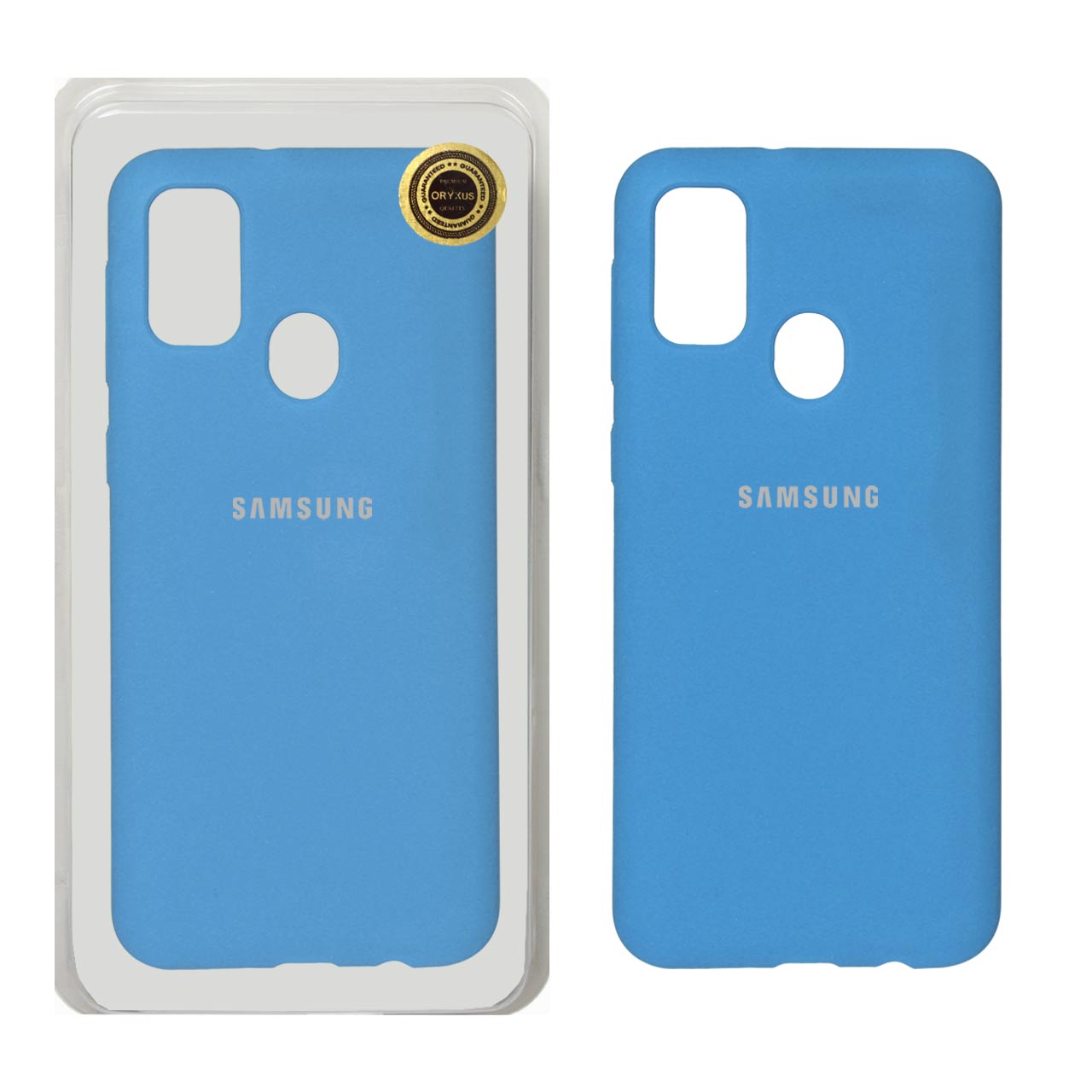 قاب سلیکون اورجینال پاک کنی آبی Samsung galaxy m30s