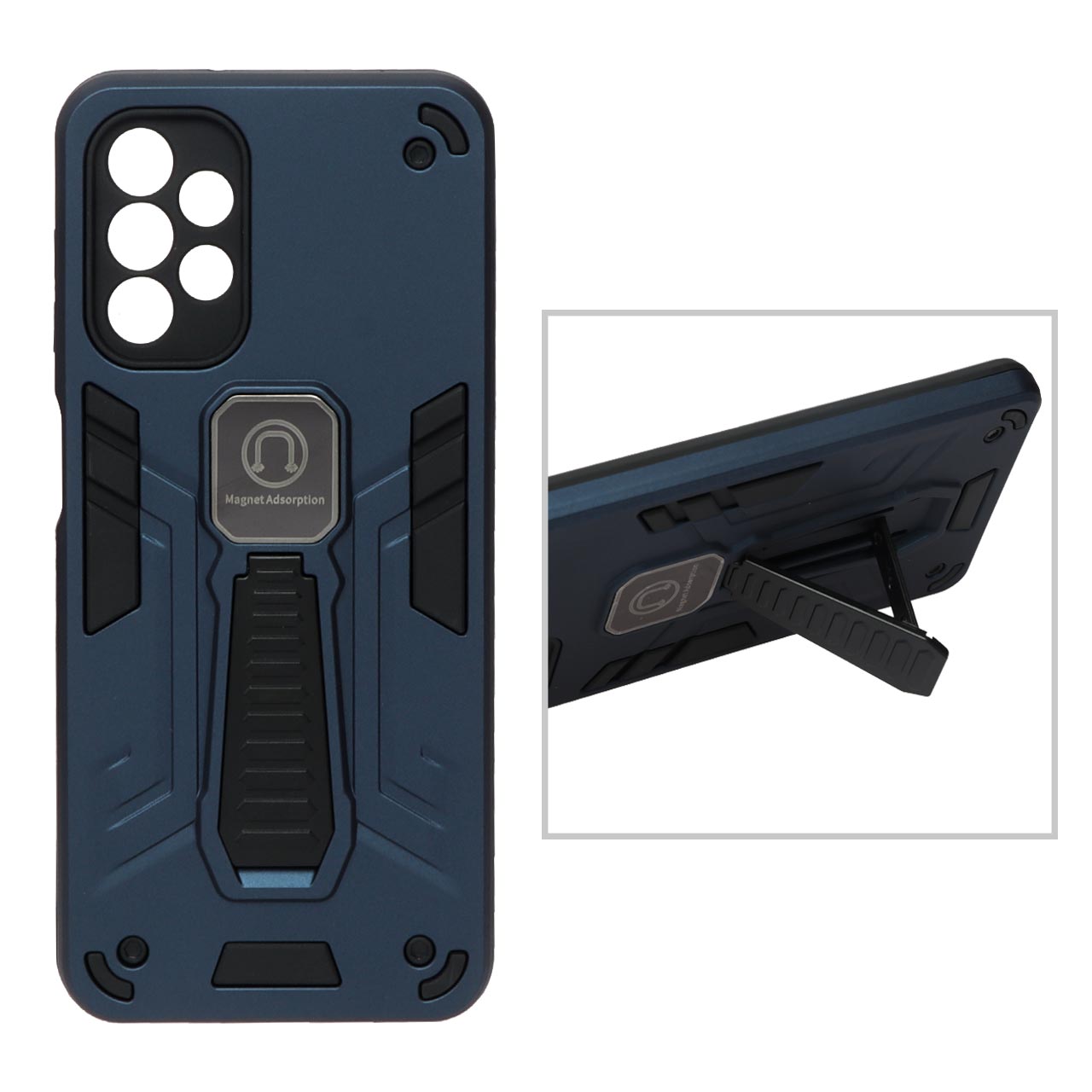 قاب بتمن استندشو Samsung Galaxy A13 4G - سرمه ای