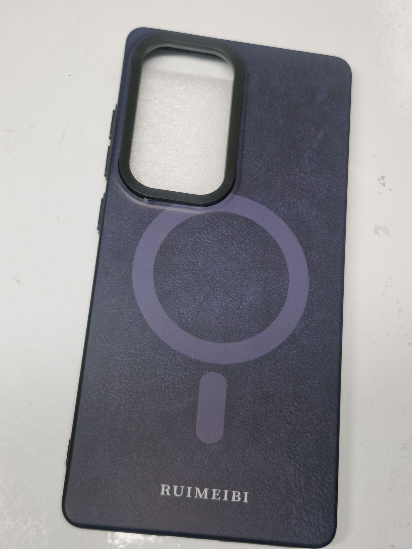 قاب طرح مگ سیف Samsung s25 ultra سرمه ای
