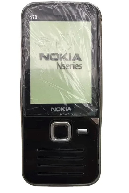 قاب مشکی با درب قرمز nokia n78