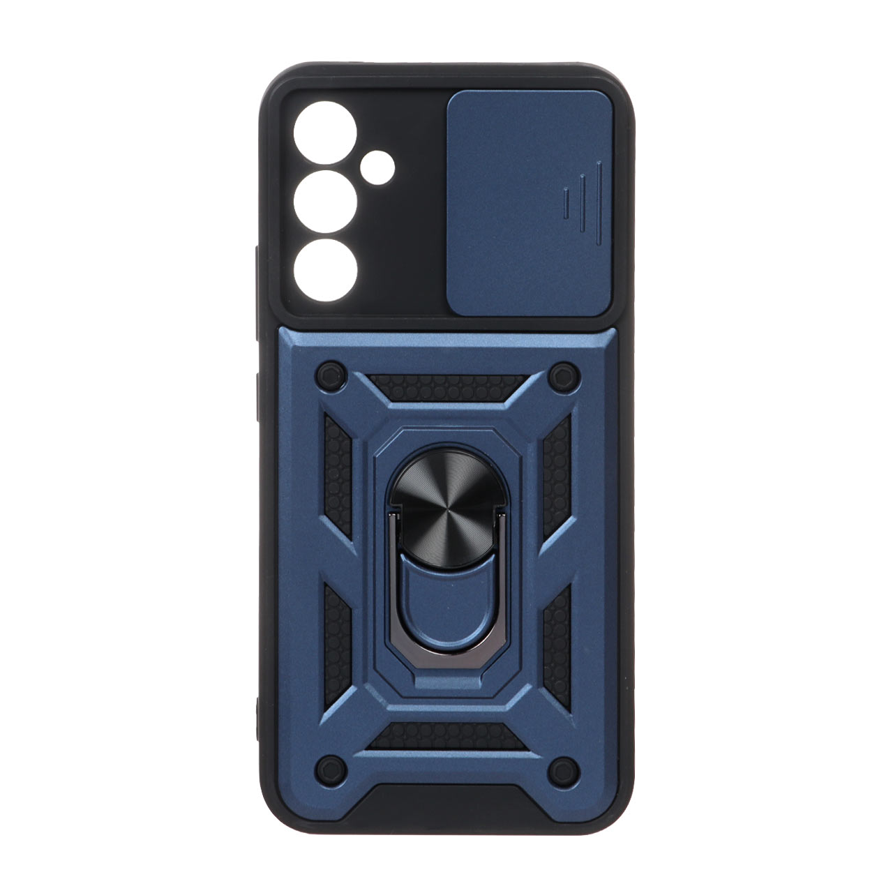 قاب بتمن محافظ لنزدار کشویی Samsung Galaxy A34 - سرمه ای