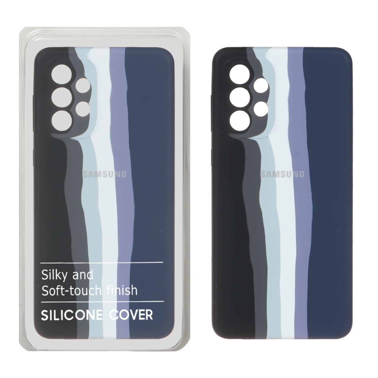 قاب سیلیکونی آبرنگی اورجینال محافظ لنزدار Samsung Galaxy A73 - کد 1570 (پک دار)