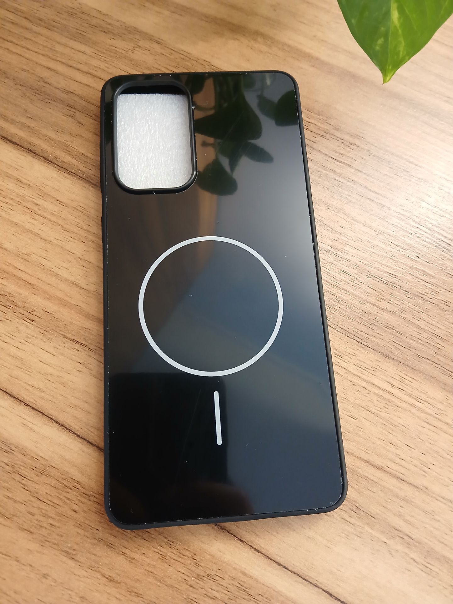 قاب طرح مگ سیف مشکی samsung a73 5g