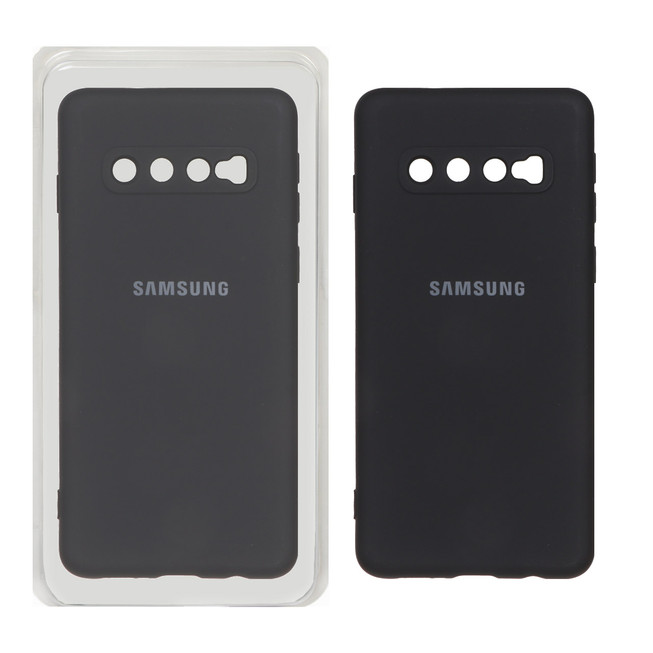 قاب سیلیکونی High Copy مدل AKB - Samsung Galaxy S10 - مشکی (پک دار)