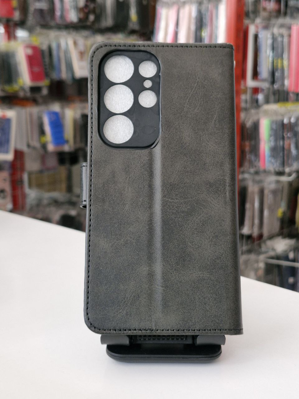 قاب کیفی مگنتی جاکارتی دار مشکی Samsung s23 ultra